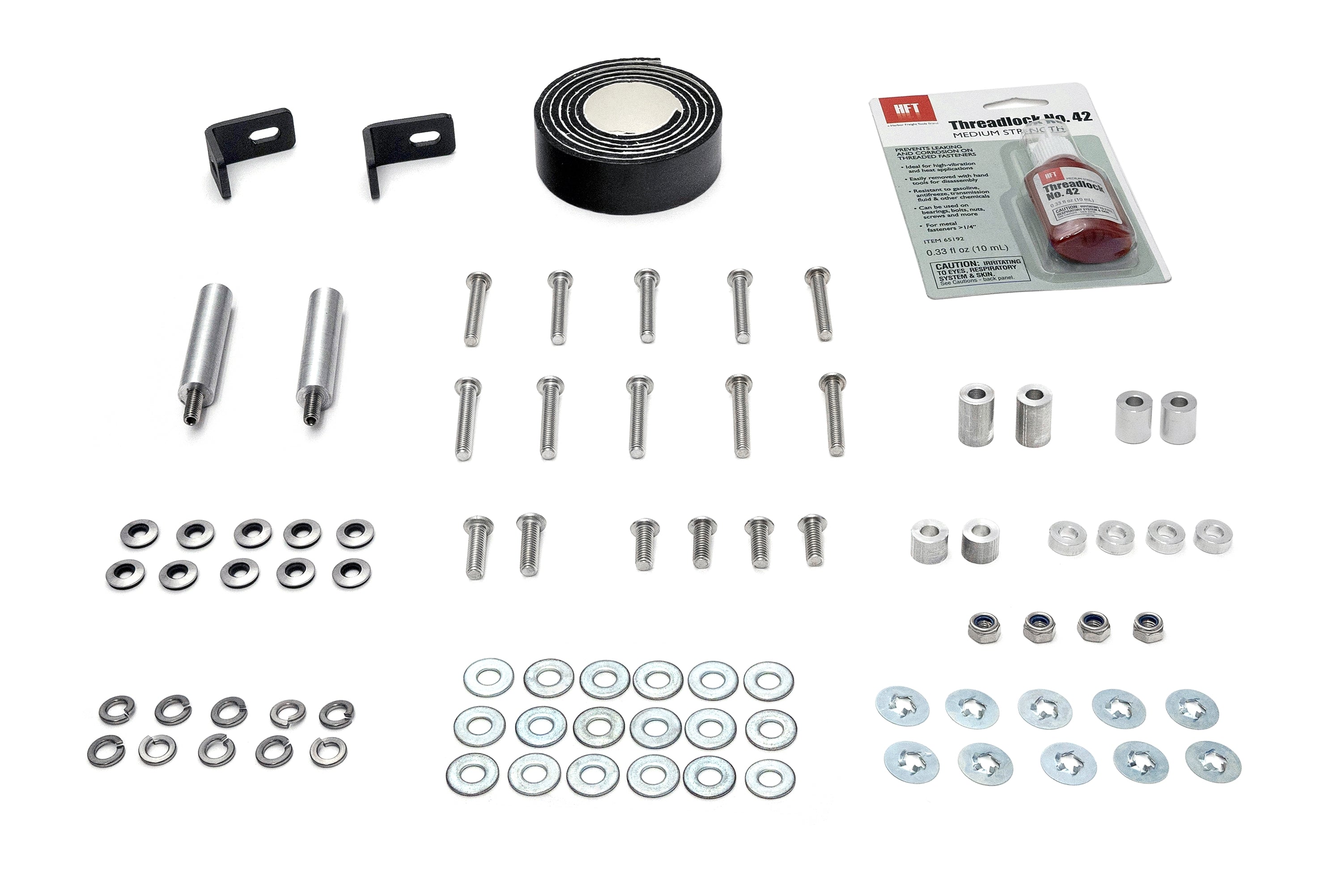 HPS Performance Rear Skid Plate Kit SP-102 Black - SP-102