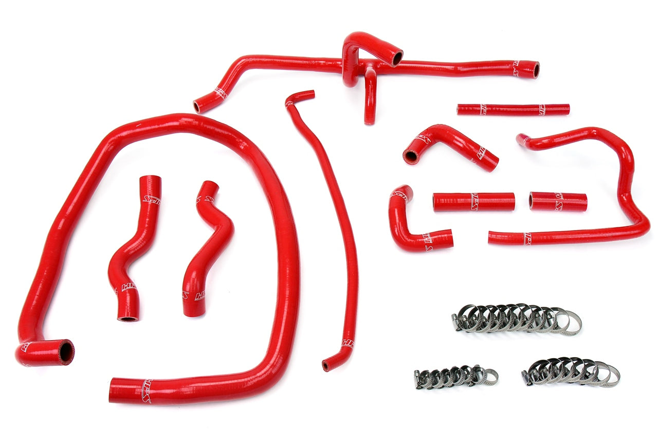 HPS Performance Hps Silicone Heater Coolant Hose Kit 57 1488 Red Red - 57-1488-RED