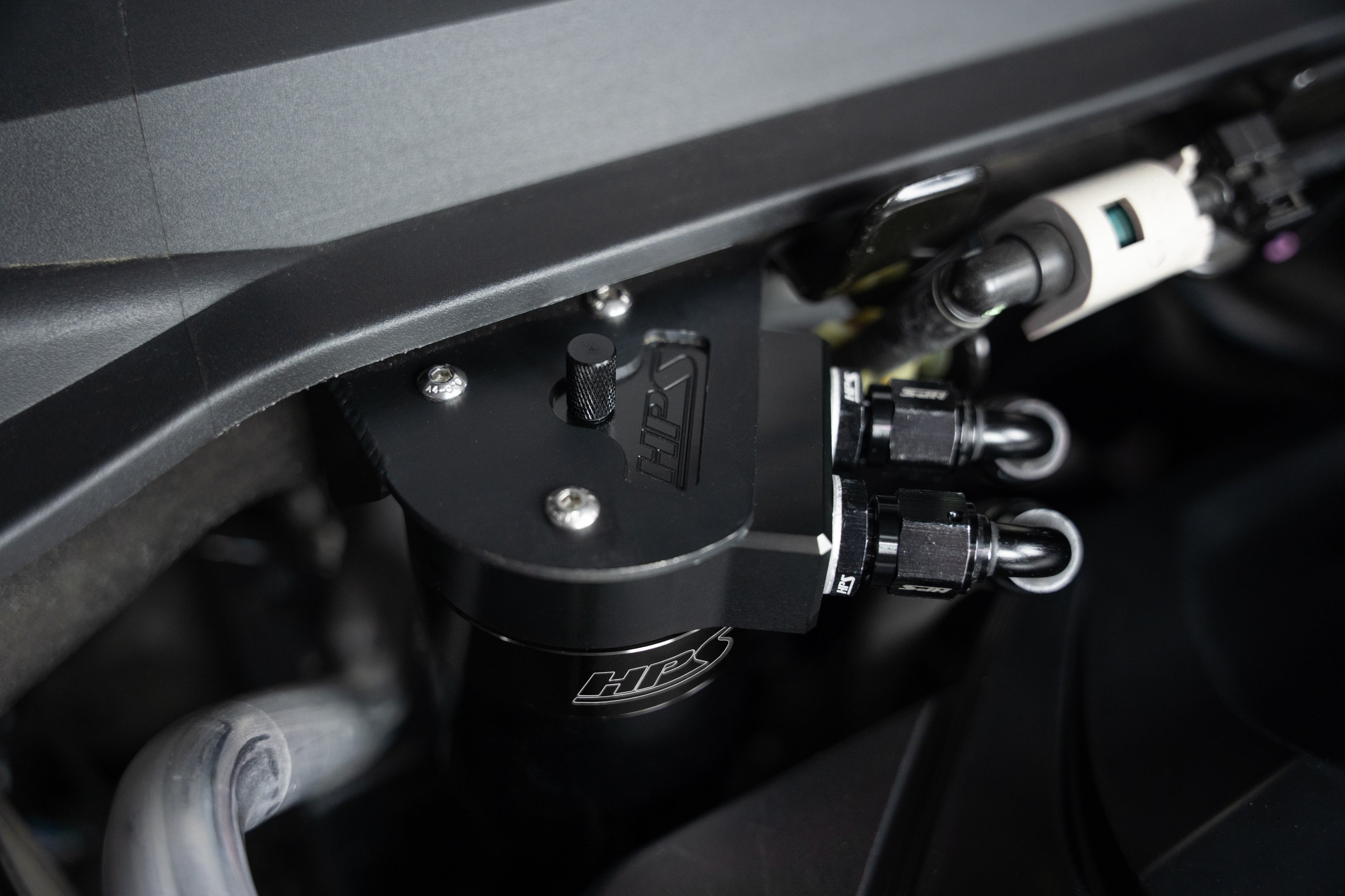 HPS Performance Oil Catch Can Kit 860-015 Black - 860-015WB
