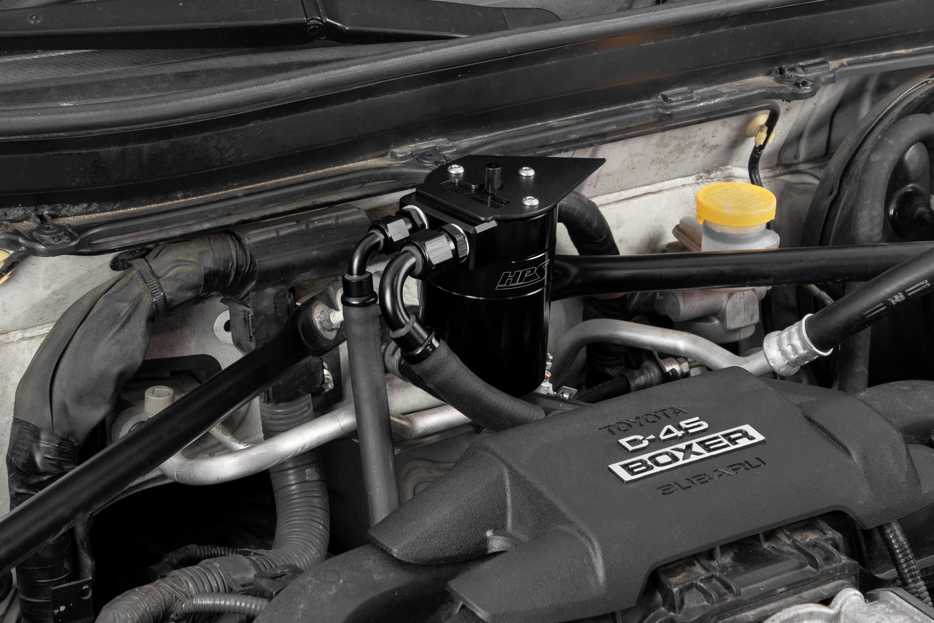 HPS Performance Oil Catch Can Kit 860-030WB Black - 860-030WB