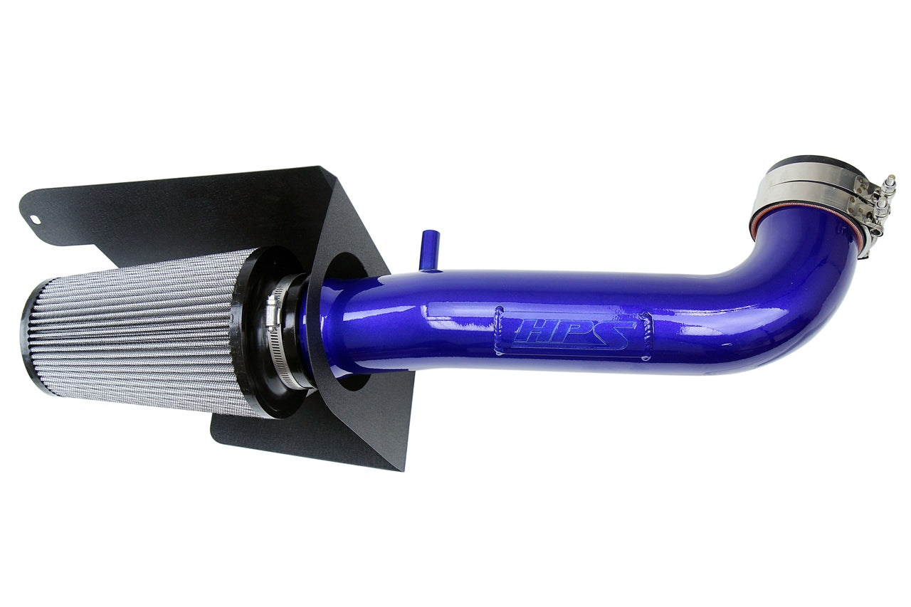 HPS Performance Air Intake Kit With Heat Shield 827-664BL Blue - 827-664BL