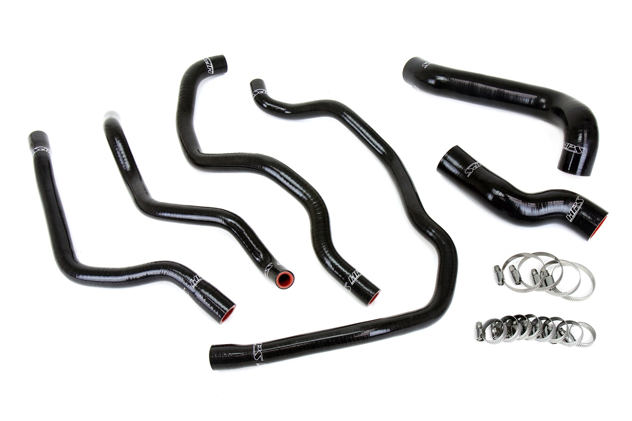 HPS Performance Hps Silicone Radiator And Heater Coolant Hose Kit 57 2076 Blk Black - 57-2076-BLK