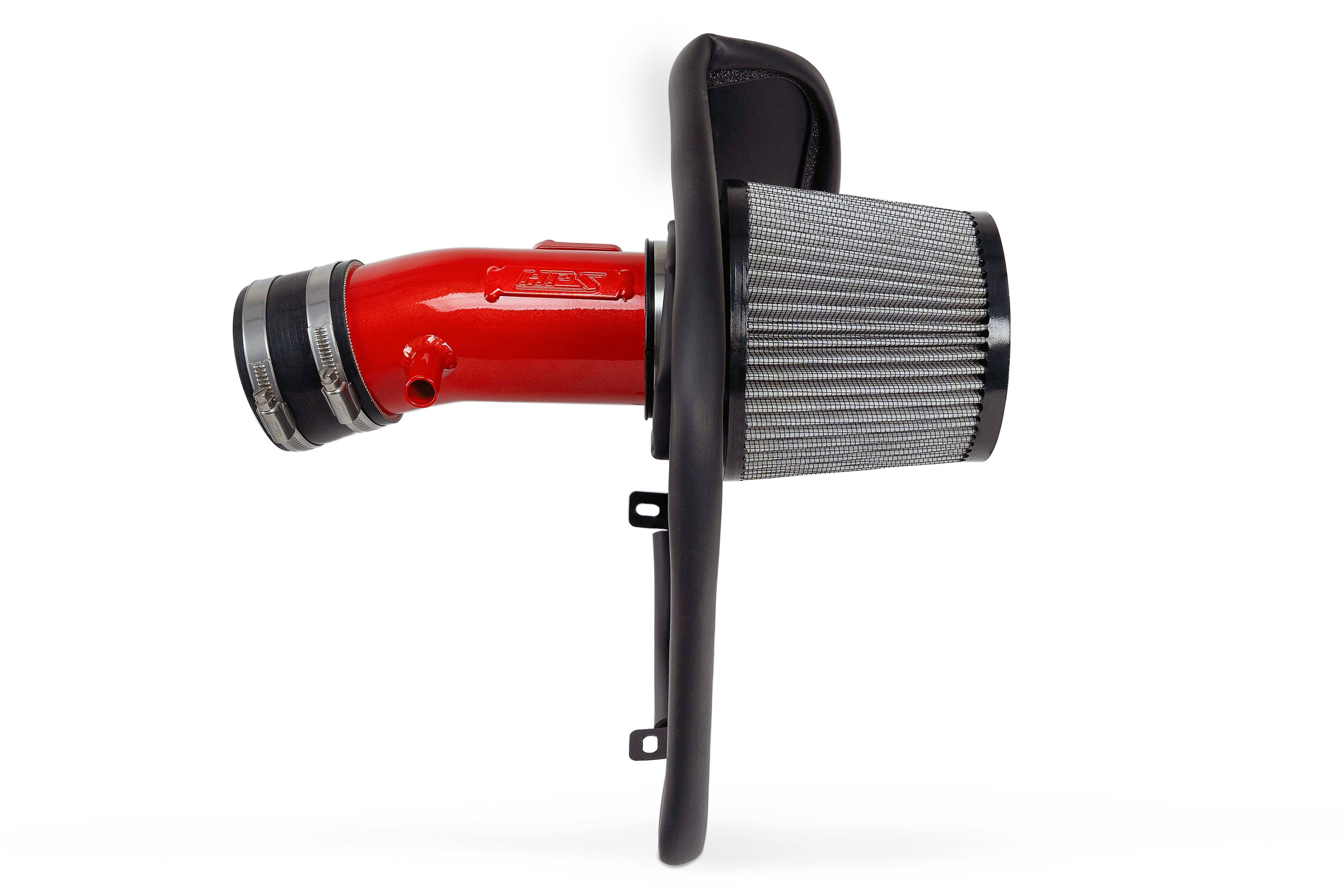 HPS Performance Air Intake Kit With Heat Shield 827-740R Red - 827-740R