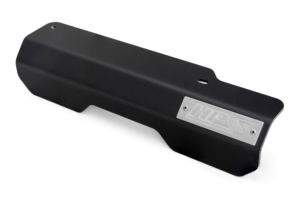 HPS Performance Hps Aluminum Belt Cover 71 103 Wb, Black - 71-103WB
