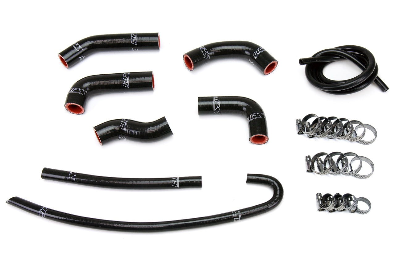 HPS Performance Hps Silicone Radiator Coolant Hose Kit 57 1377 Blk Black - 57-1377-BLK