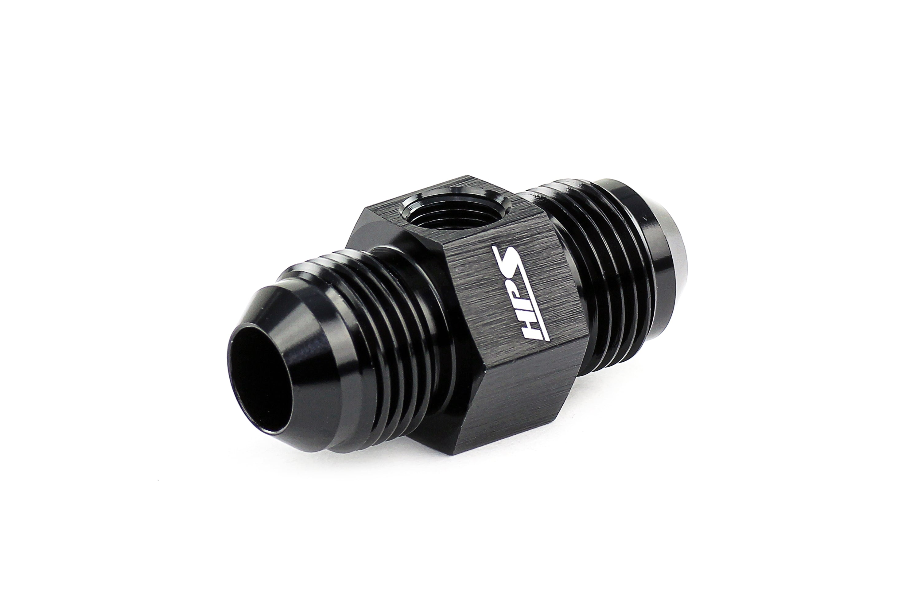 HPS Performance AN -8 Male to Male Adapter with 1/8 NPT Take Off AN191-08