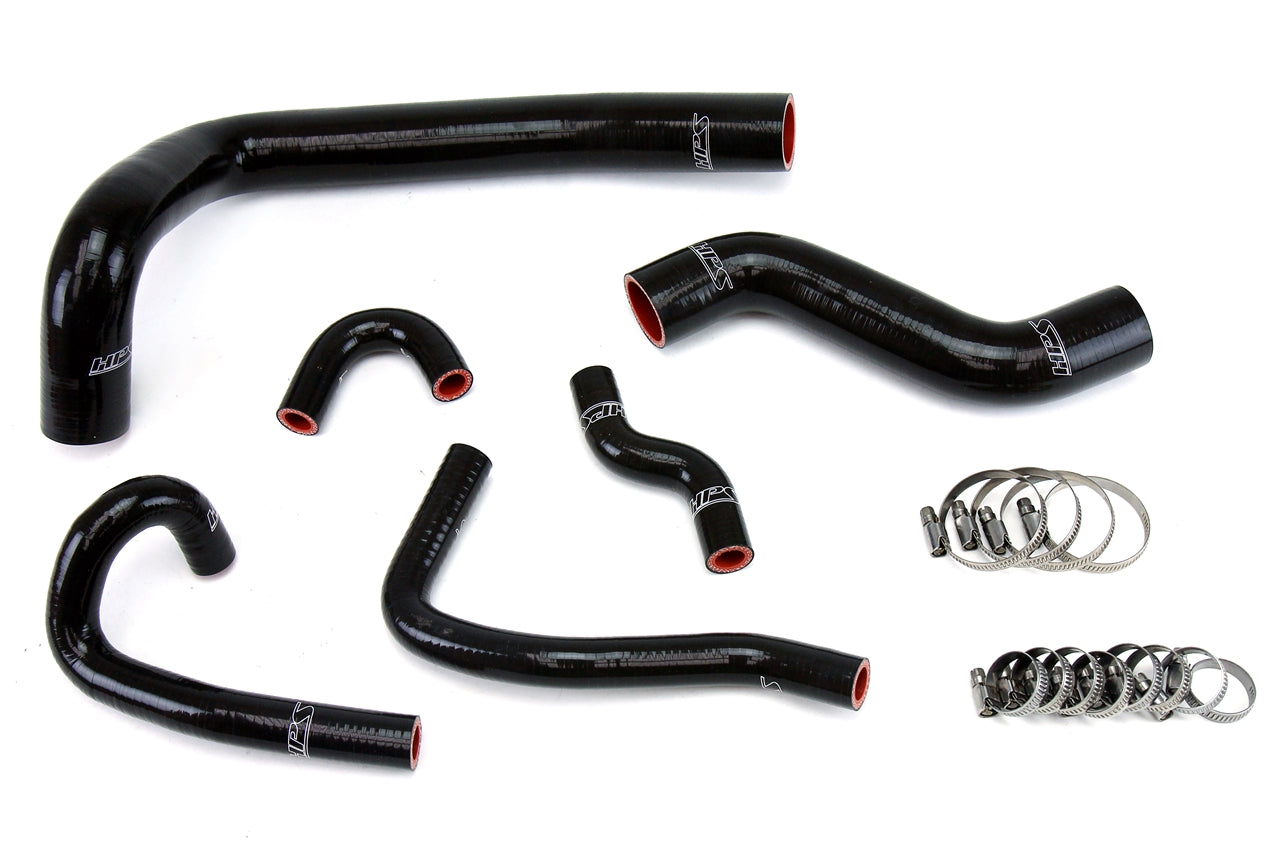 HPS Performance Hps Silicone Radiator And Heater Coolant Hose Kit 57 1491 Blk Black - 57-1491-BLK
