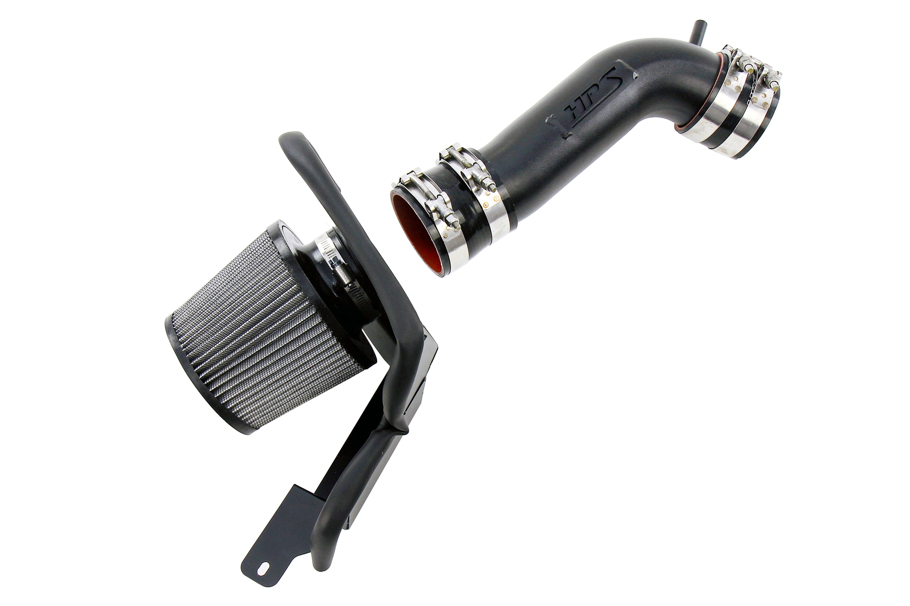 HPS Performance Air Intake Kit With Heat Shield 827-715WB Black - 827-715WB