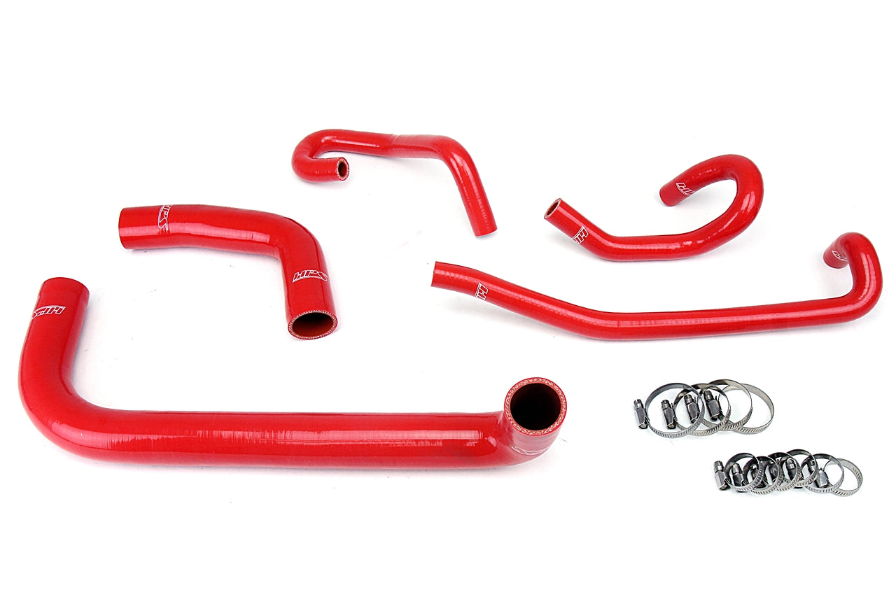 HPS Performance Hps Silicone Radiator And Heater Coolant Hose Kit 57 1424 Red Red - 57-1424-RED