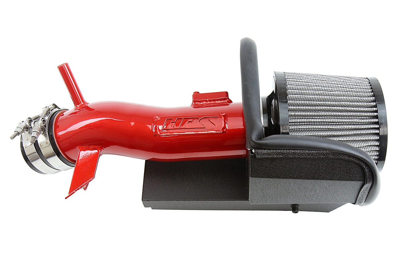 HPS Performance Air Intake Kit With Heat Shield 827-675R Red - 827-675R