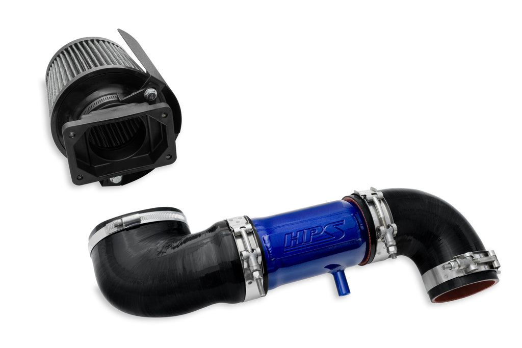 HPS Performance Air Intake Kit With Heat Shield 827-151BL Blue - 827-151BL