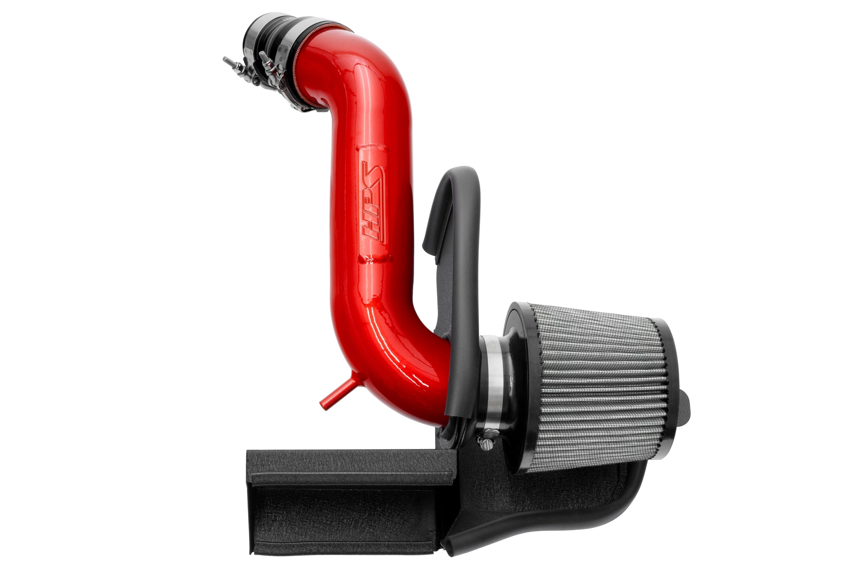 HPS Performance Air Intake Kit With Heat Shield 827-714R Red - 827-714R