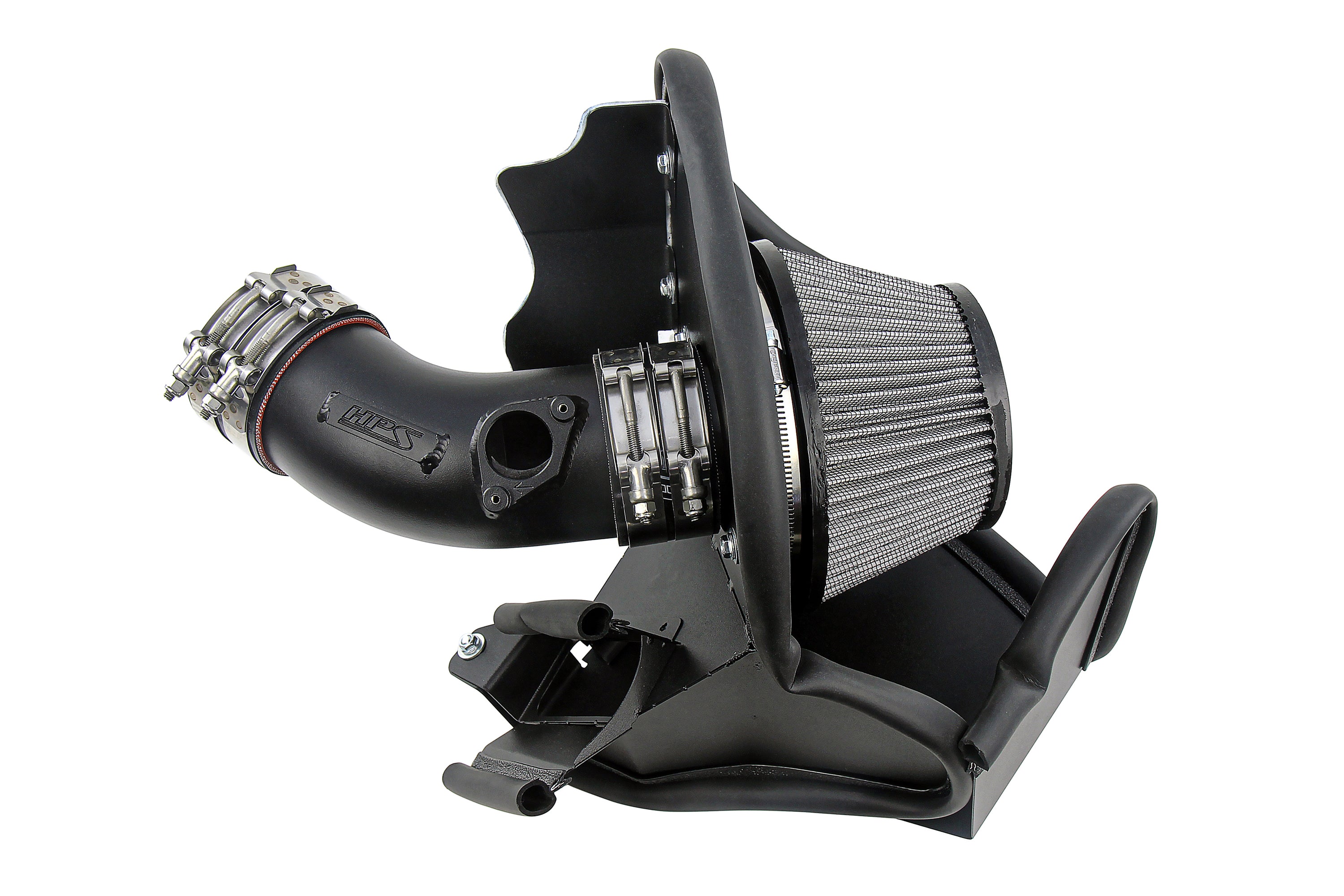 HPS Performance Air Intake Kit With Heat Shield 827-717WB Black - 827-717WB