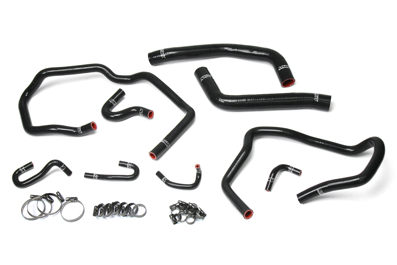 HPS Performance Hps Silicone Radiator And Heater Coolant Hose Kit 57 1611 Blk Black - 57-1611-BLK