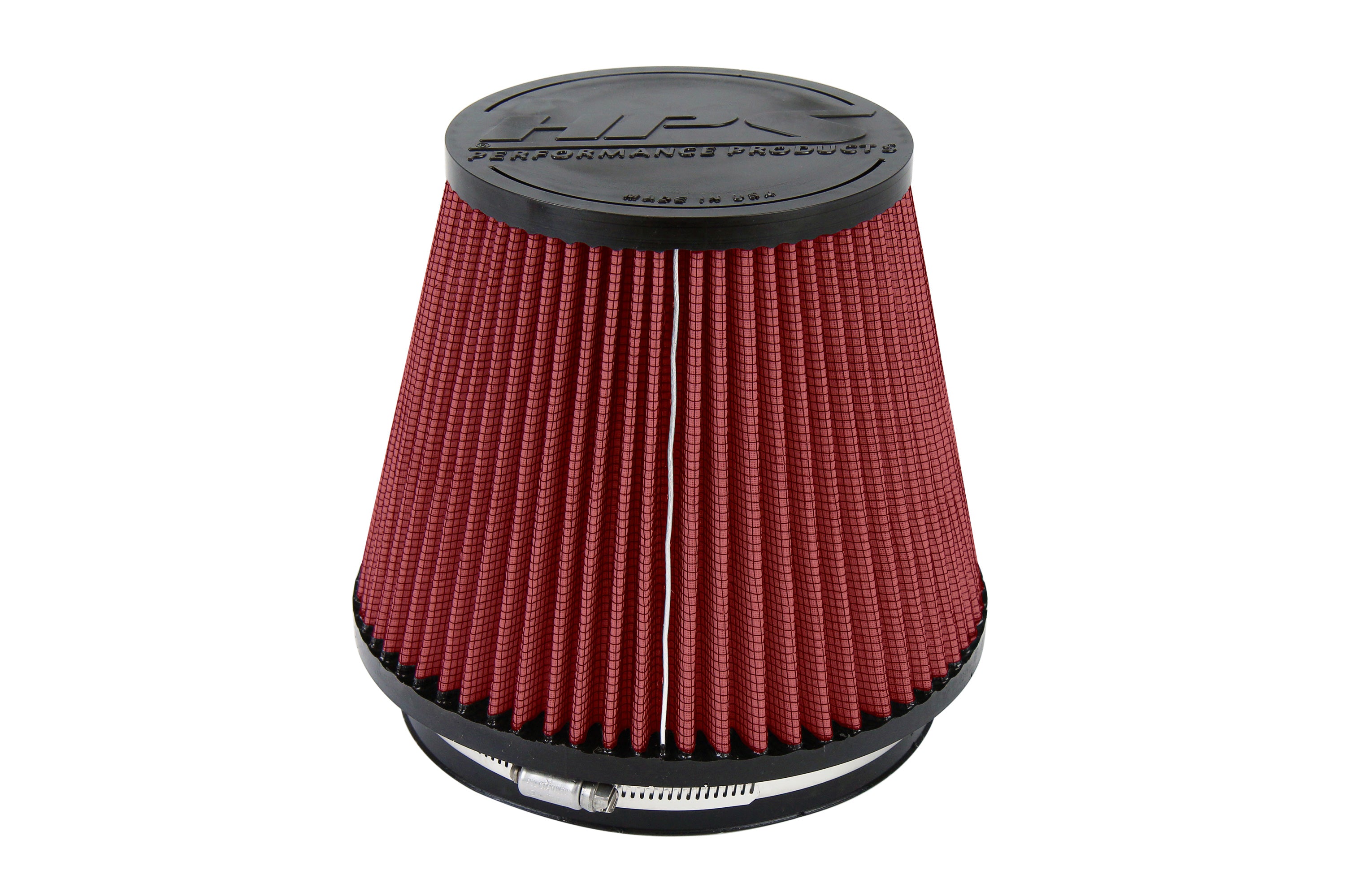 HPS Performance Air Filter 6" ID, 6" Element Length, 7" Overall Length, HPS-4303-RED