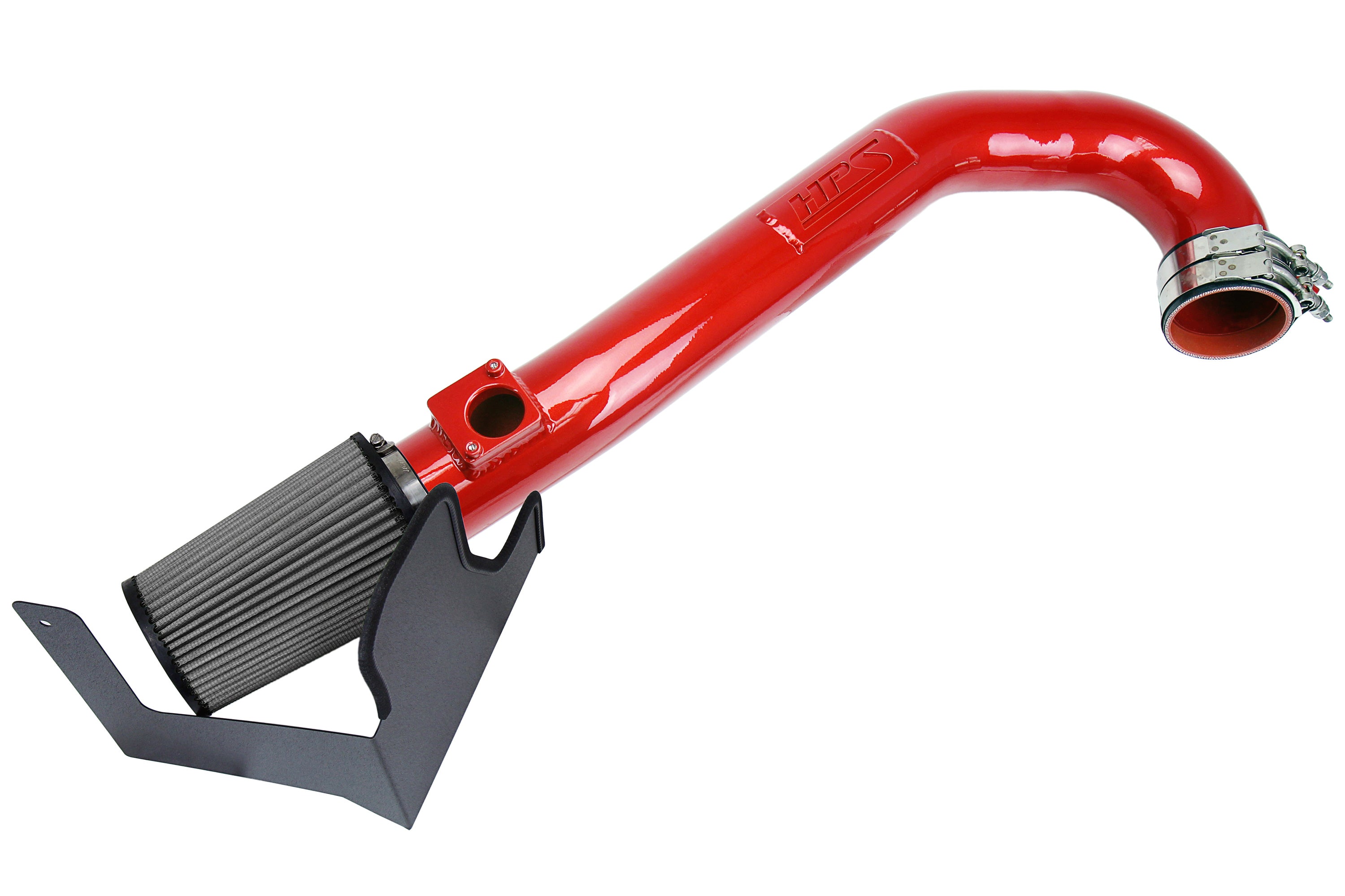 HPS Performance Air Intake Kit With Heat Shield 827-684R Red - 827-684R