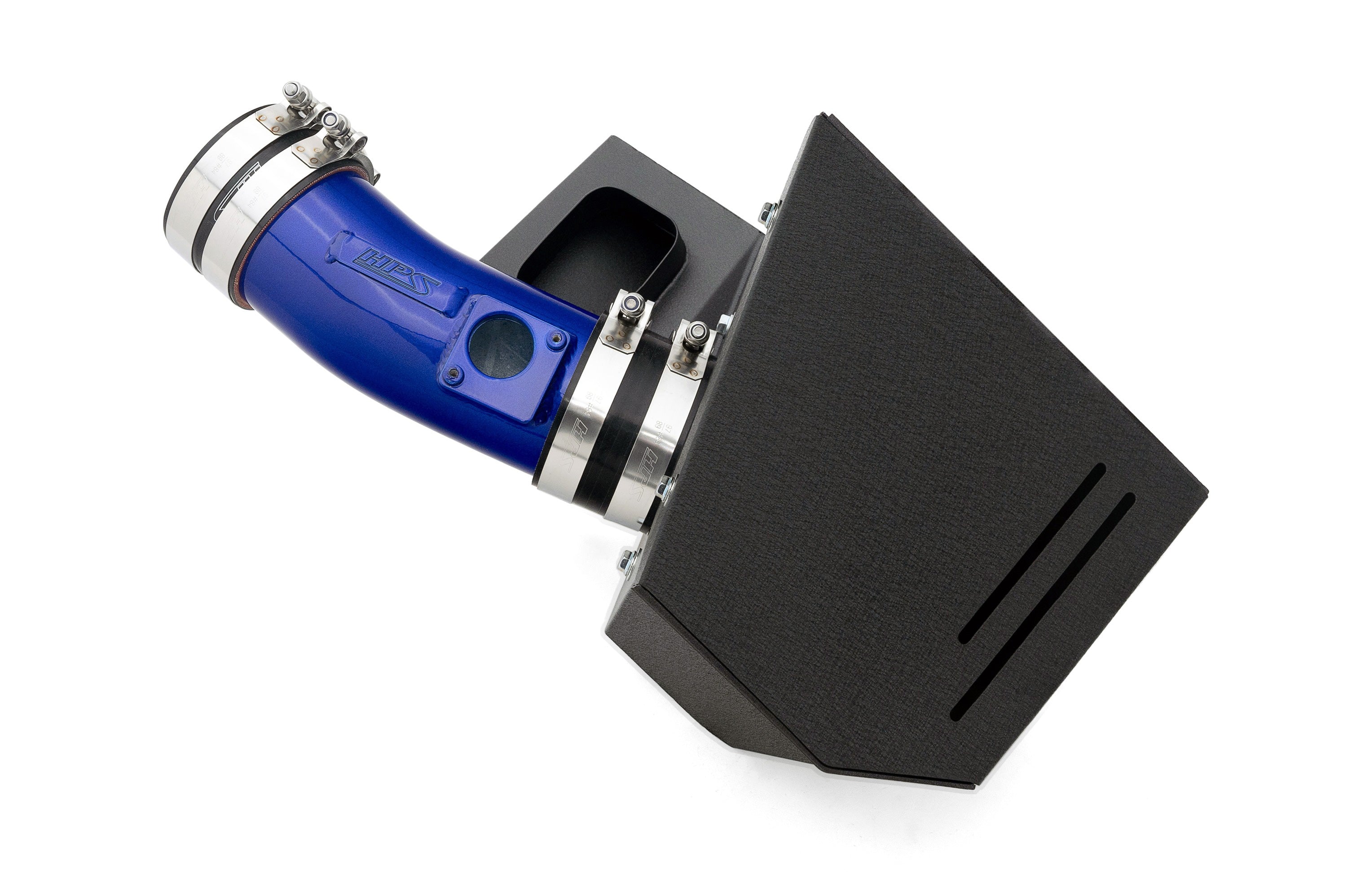 HPS Performance Air Intake Kit With Heat Shield 827-728BL Blue - 827-728BL