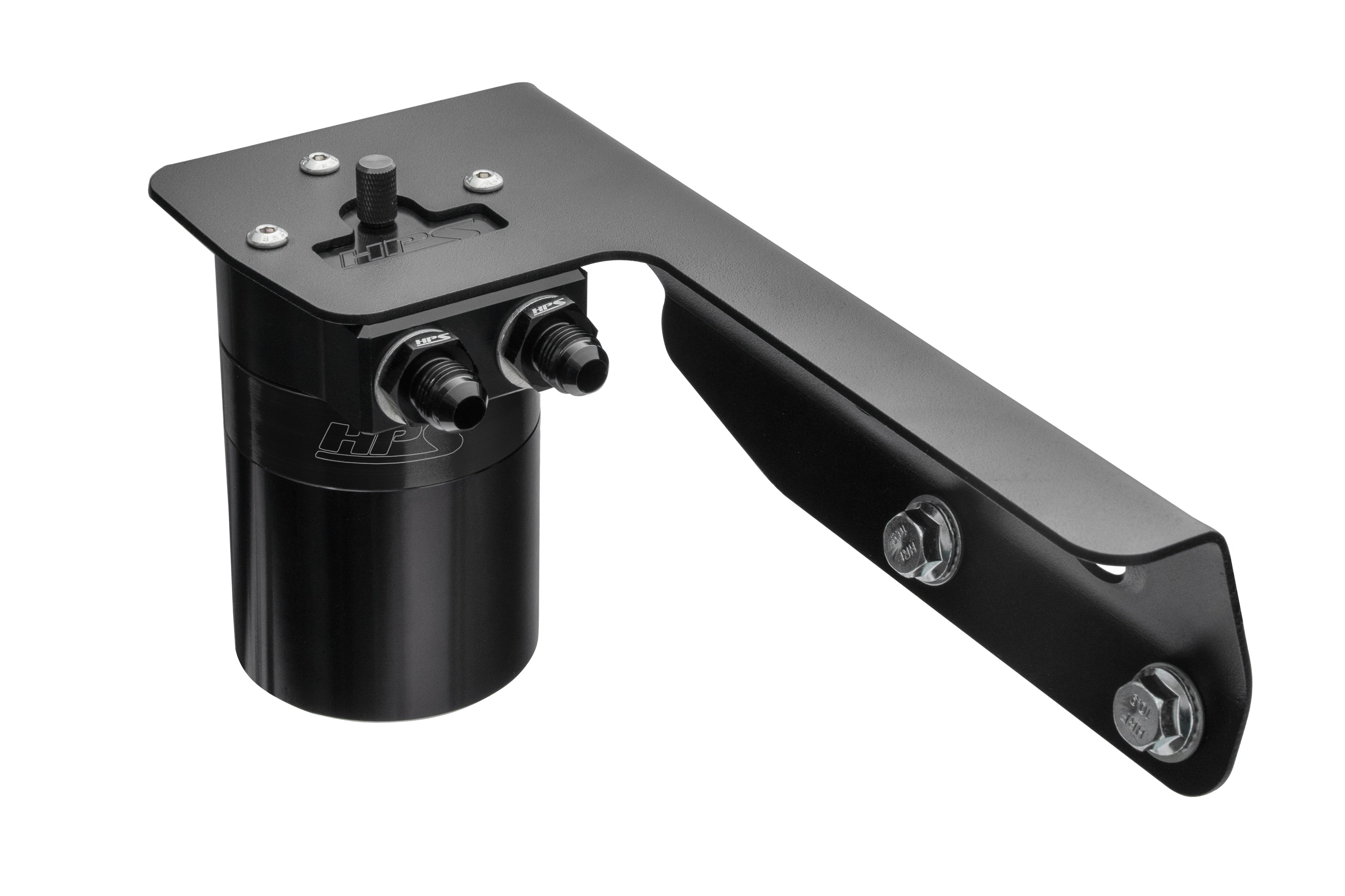 HPS Performance Oil Catch Can Kit 860-021WB, Black - 860-021WB