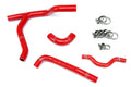 HPS Performance Hps Silicone Radiator Coolant Hose Kit 57 1245 Red Red - 57-1245-RED