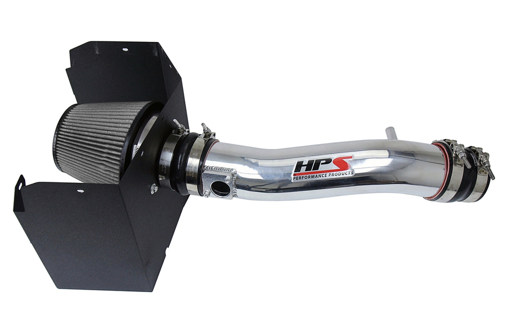HPS Performance Air Intake Kit With Heat Shield 827-595P Polished - 827-595P