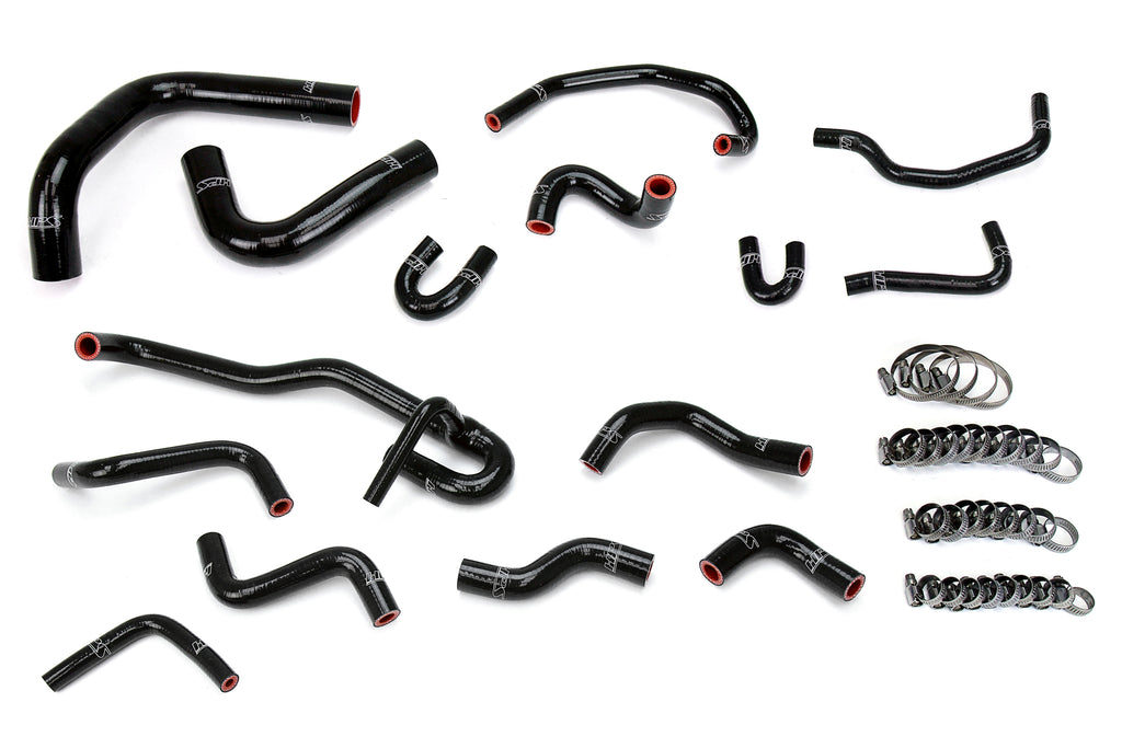 HPS Performance Hps Silicone Radiator And Heater Coolant Hose Kit 57 2191 Blk Black - 57-2191-BLK