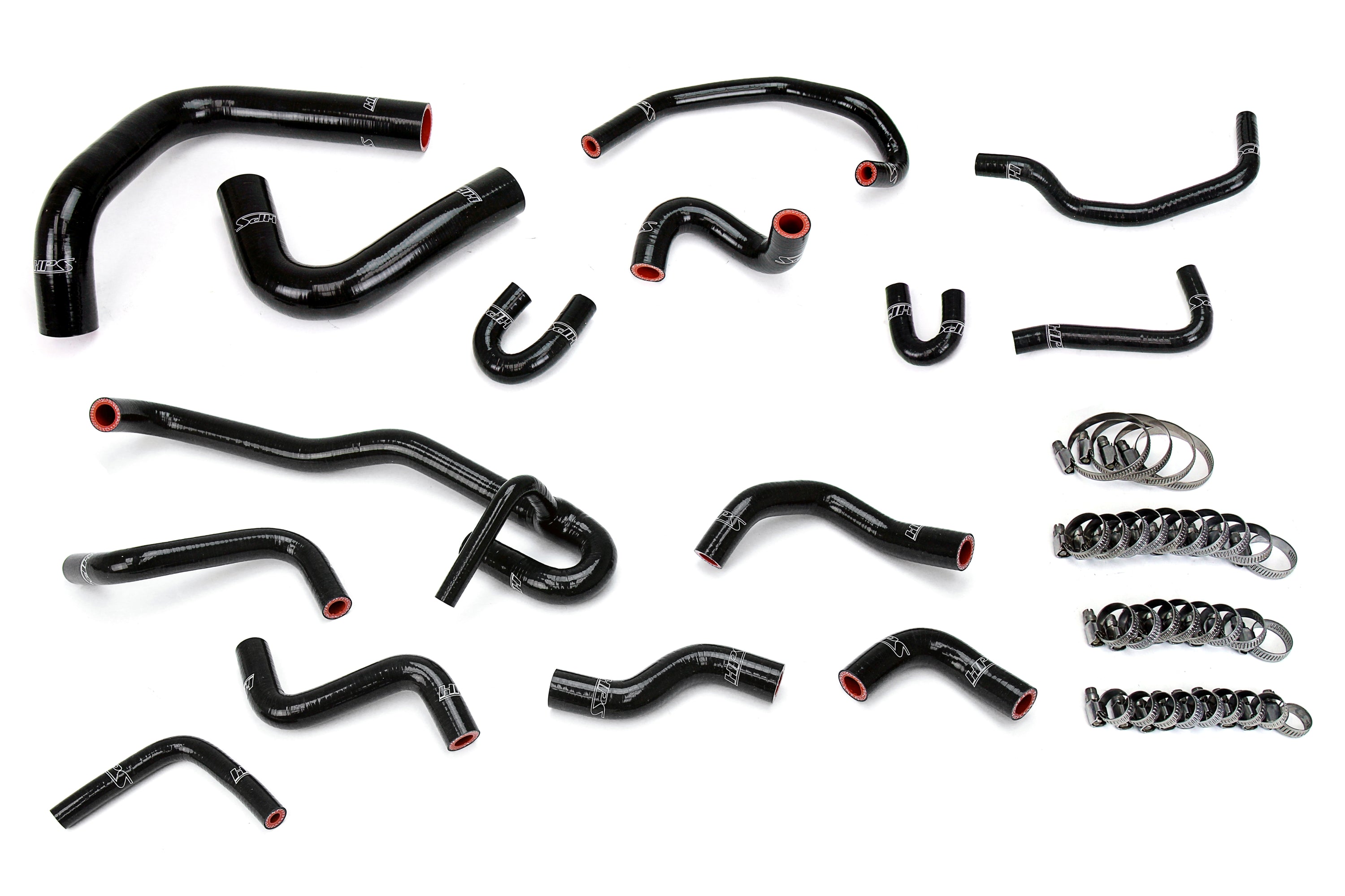 HPS Performance Hps Silicone Radiator And Heater Coolant Hose Kit 57 2191 Blk Black - 57-2191-BLK