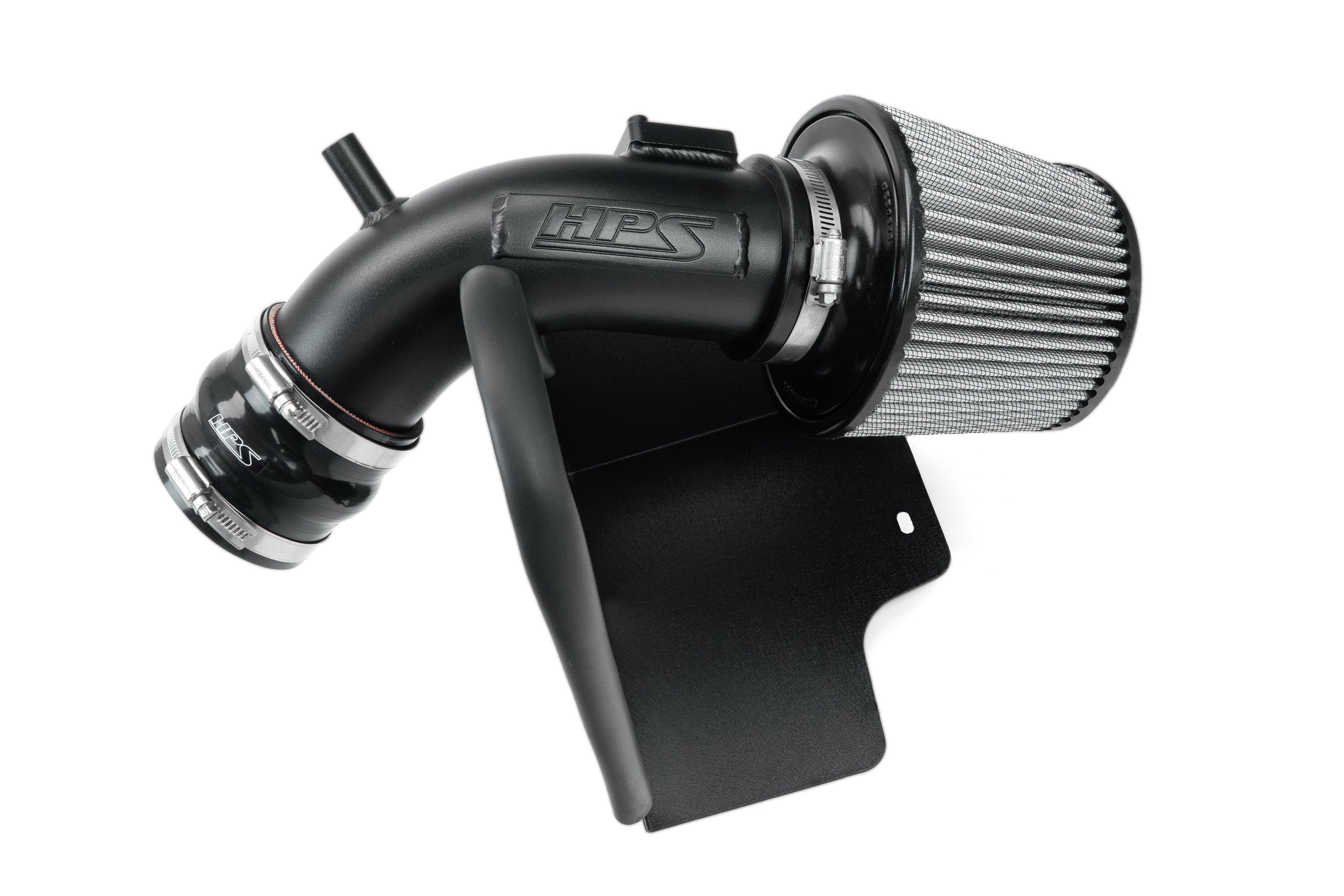 HPS Performance Air Intake Kit With Heat Shield 827-798WB Black - 827-798WB