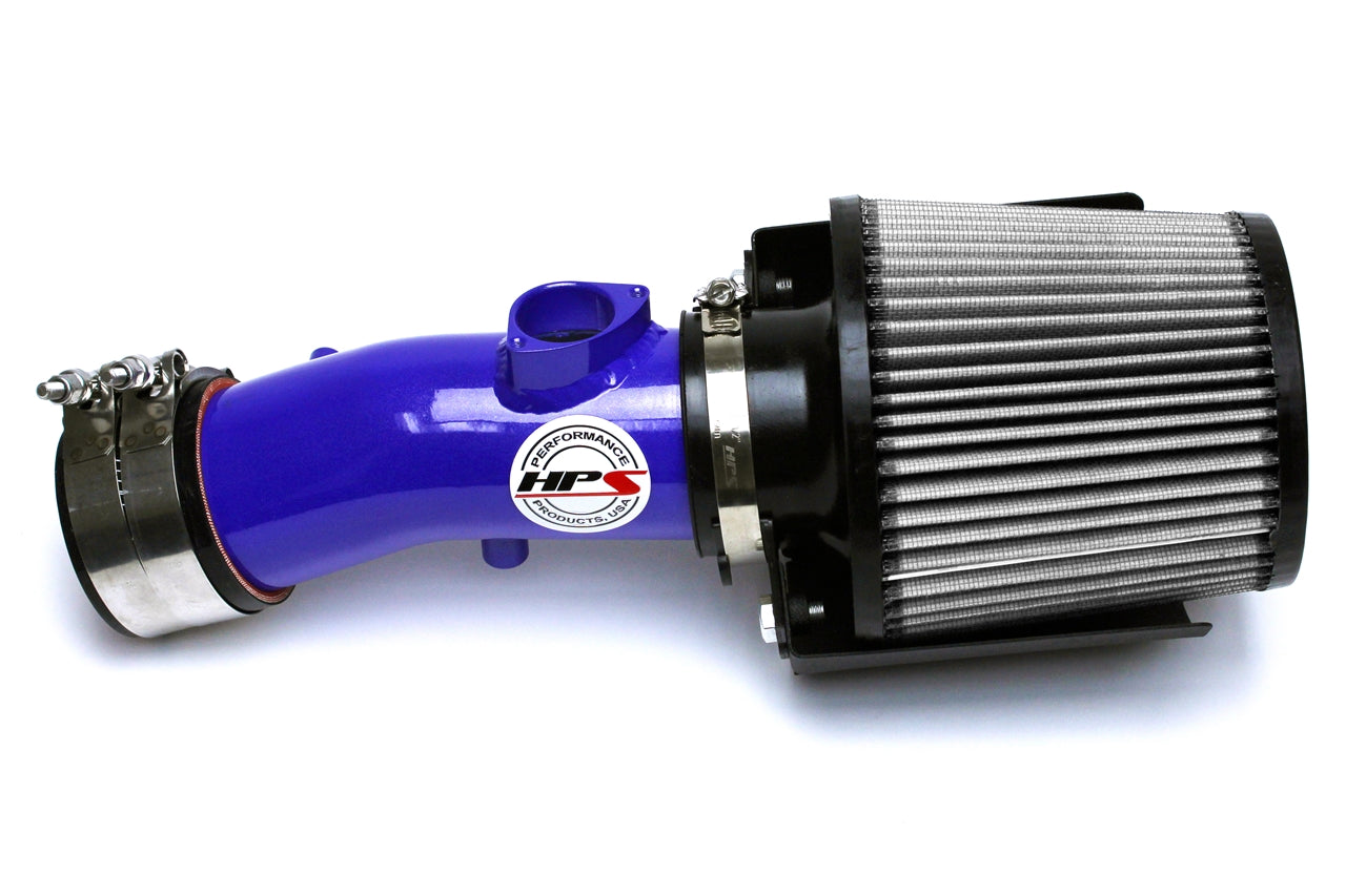 HPS Performance Air Intake Kit With Heat Shield 827-531BL Blue - 827-531BL