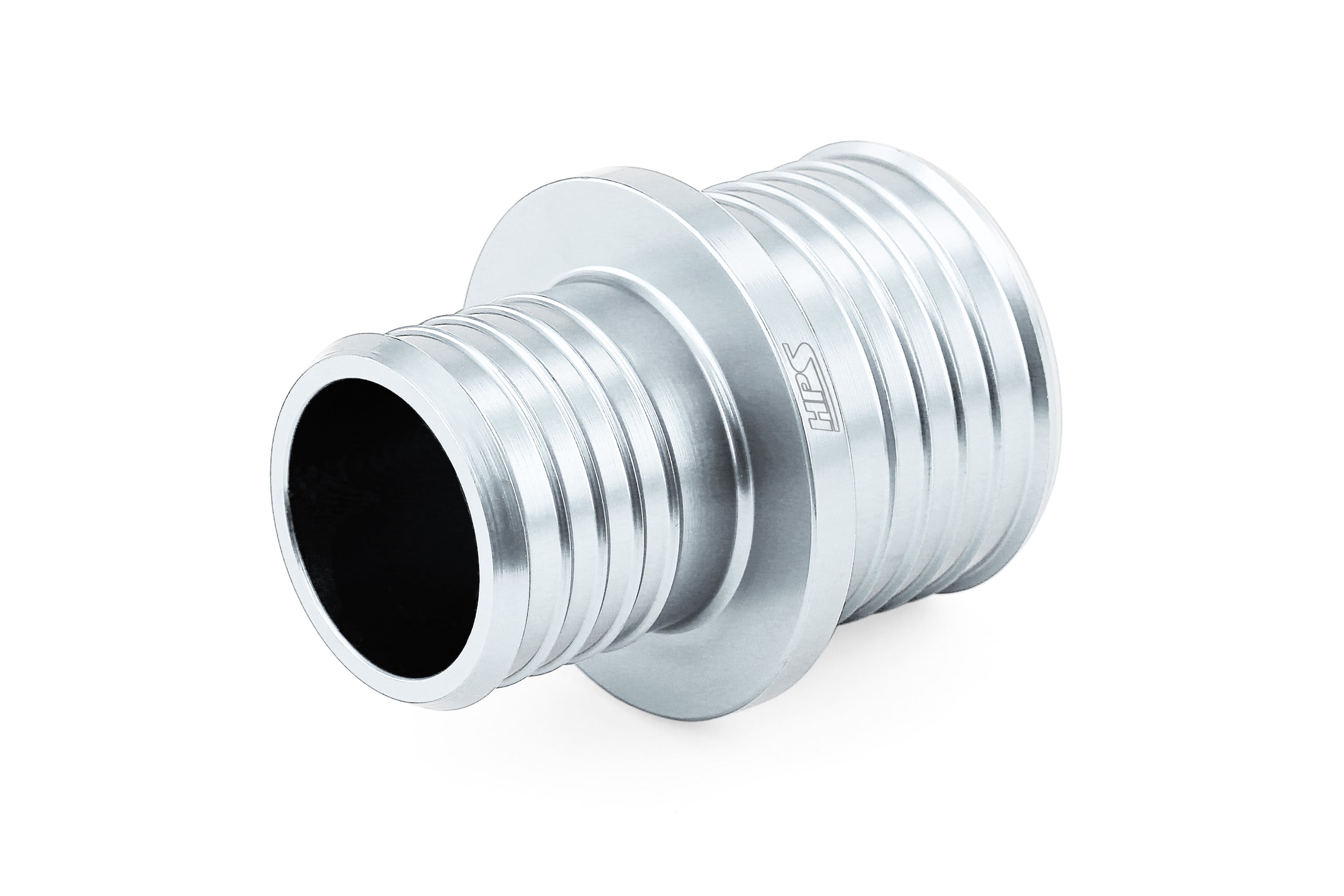 HPS Performance Hps Billet Aluminum Reducing Hose Union 1"   1 1/4" Od Ahur 100 125 Sl Silver - AHUR-100-125-SL