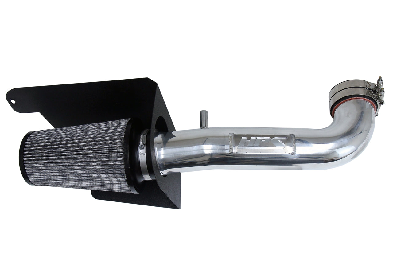 HPS Performance Air Intake Kit With Heat Shield 827-664P Polished - 827-664P