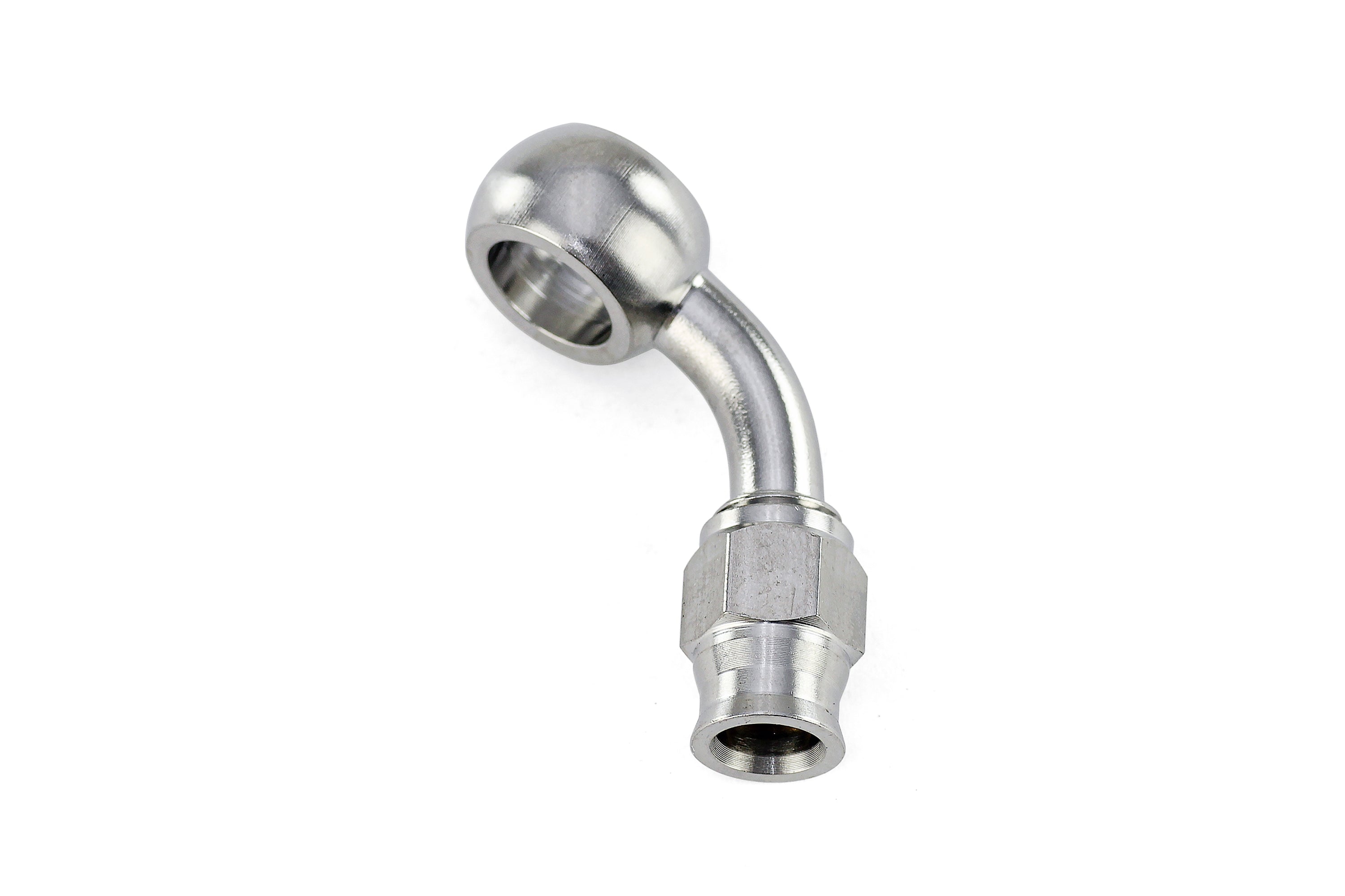 HPS Performance 350 Series AN -3 Push-On 60 Degree Banjo Hose End 350-6003SSB