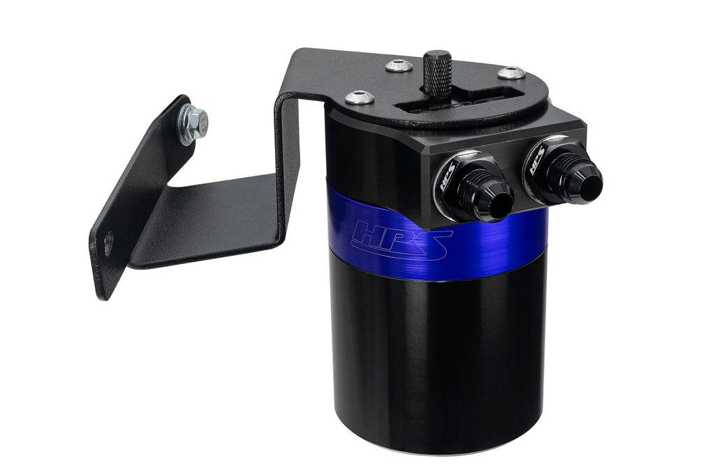 HPS Performance Oil Catch Can Kit 860-013BL, Blue - 860-013BL