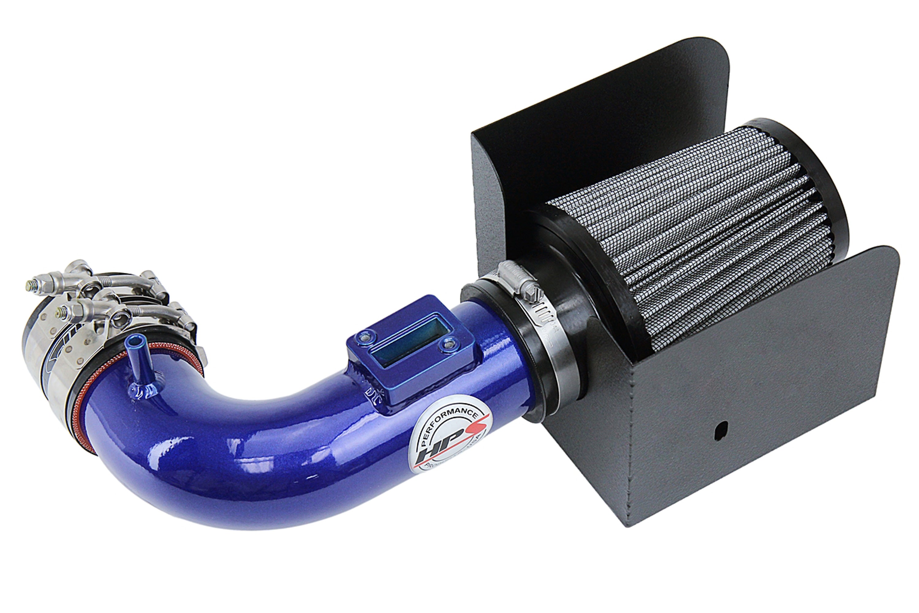 HPS Performance Air Intake Kit With Heat Shield 827-704BL Blue - 827-704BL