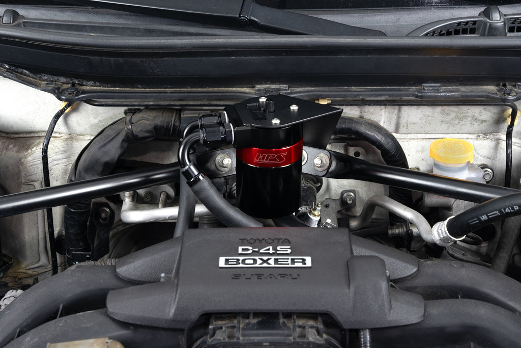 HPS Performance Oil Catch Can Kit 860-030 Red - 860-030