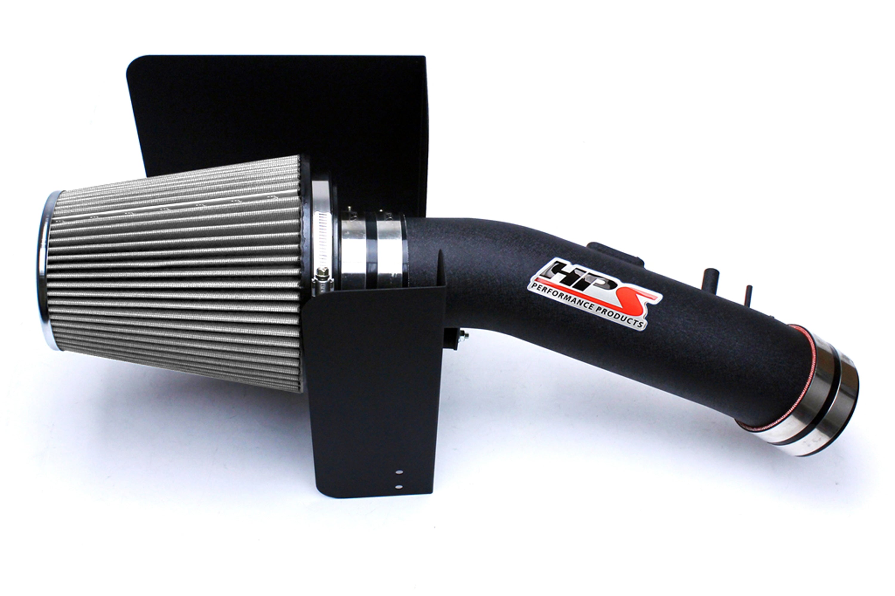 HPS Performance Air Intake Kit With Heat Shield 827-629WB Black - 827-629WB