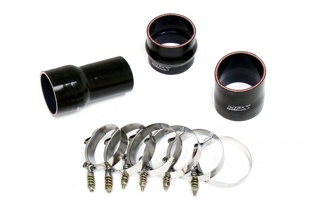 HPS Performance Hot Side Charge Pipe Kit 17-149WB Black - 17-149WB