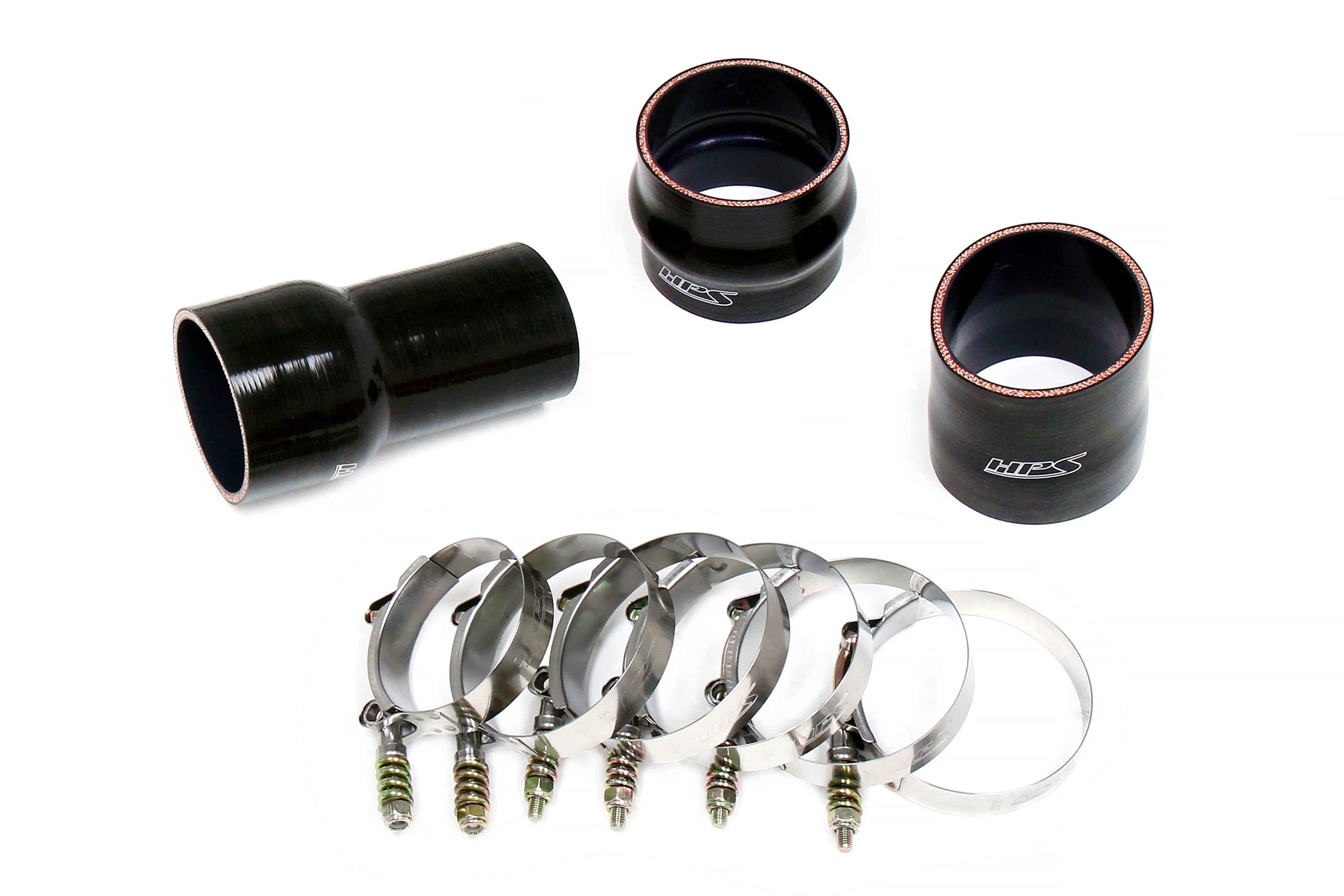 HPS Performance Hot Side Charge Pipe Kit 17-149WB Black - 17-149WB