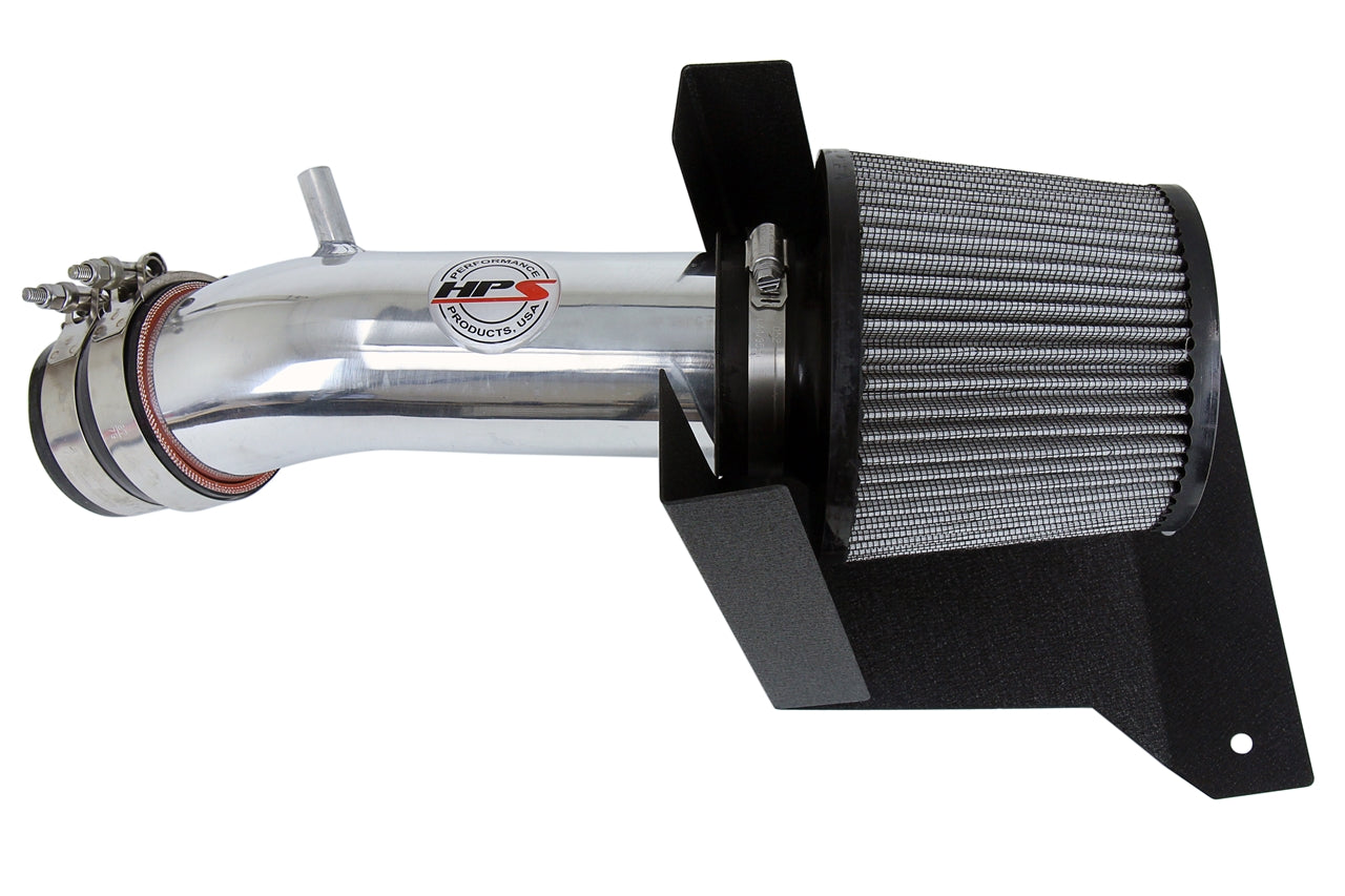 HPS Performance Air Intake Kit With Heat Shield 827-538P Polished - 827-538P