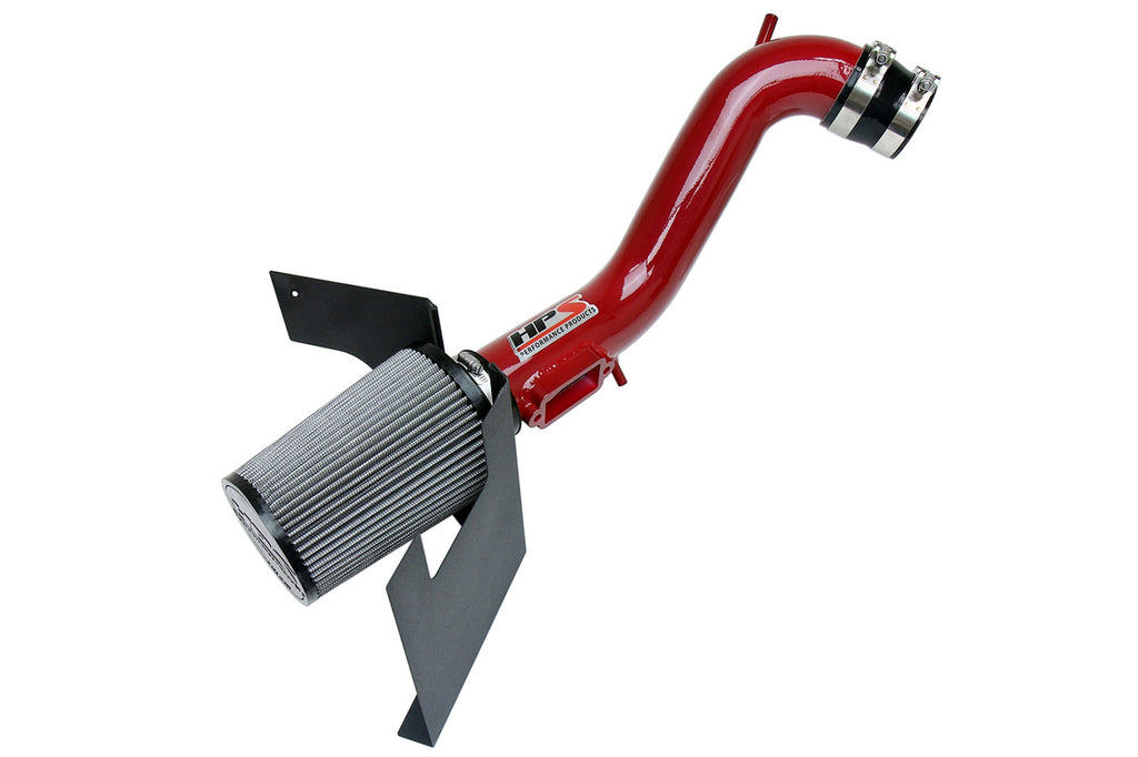 HPS Performance Air Intake Kit With Heat Shield 827-200R Red - 827-200R
