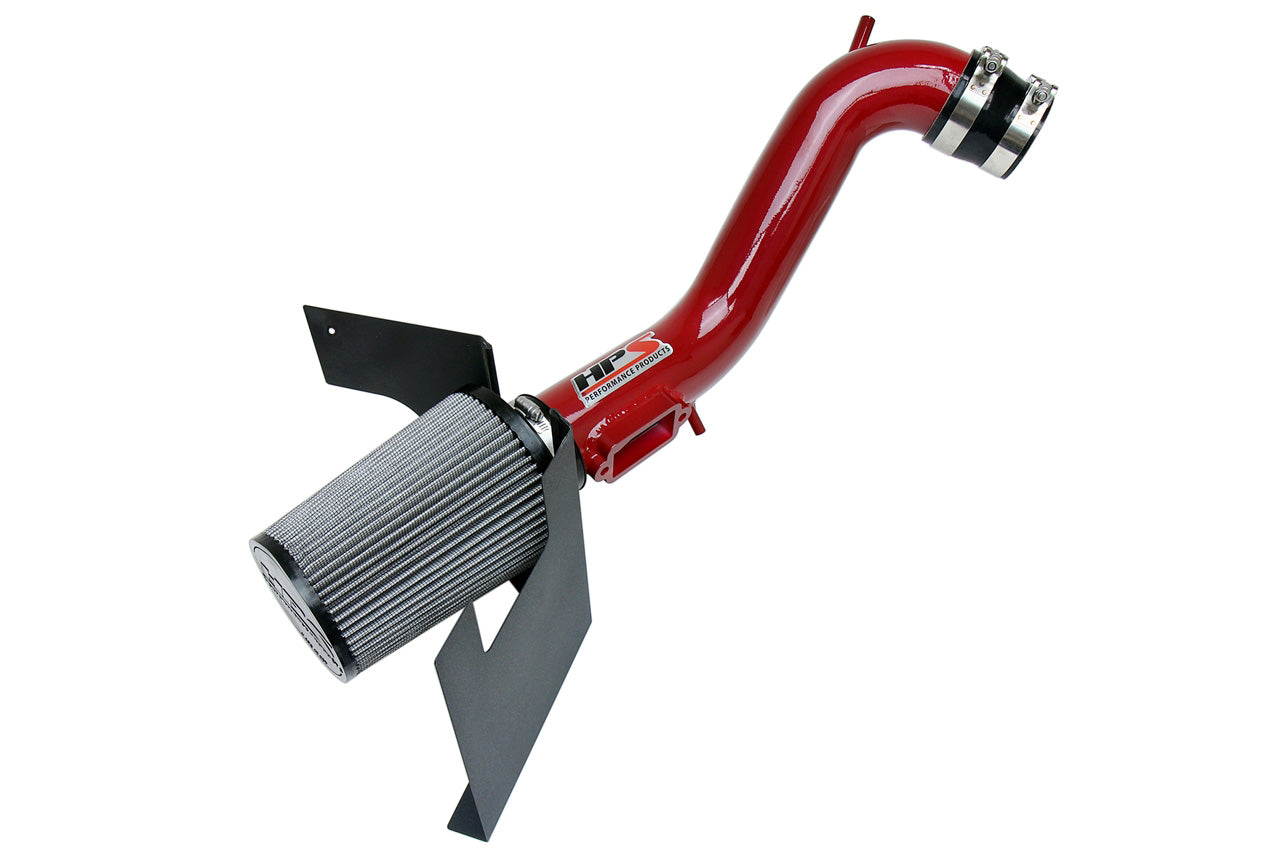 HPS Performance Air Intake Kit With Heat Shield 827-200R Red - 827-200R