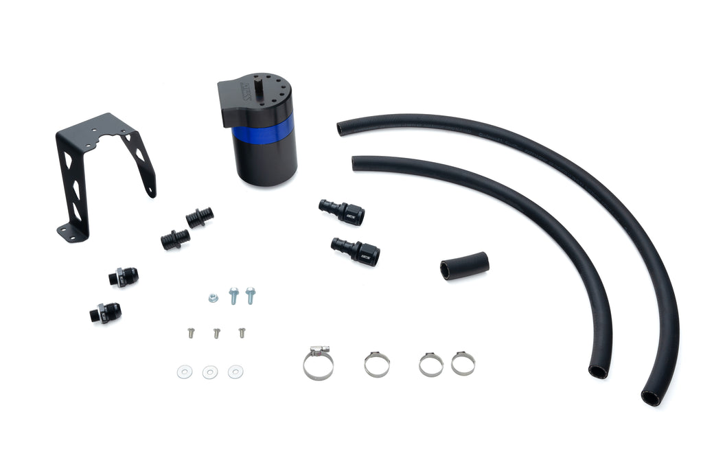 HPS Performance Oil Catch Can Kit 860-024BL Blue - 860-024BL