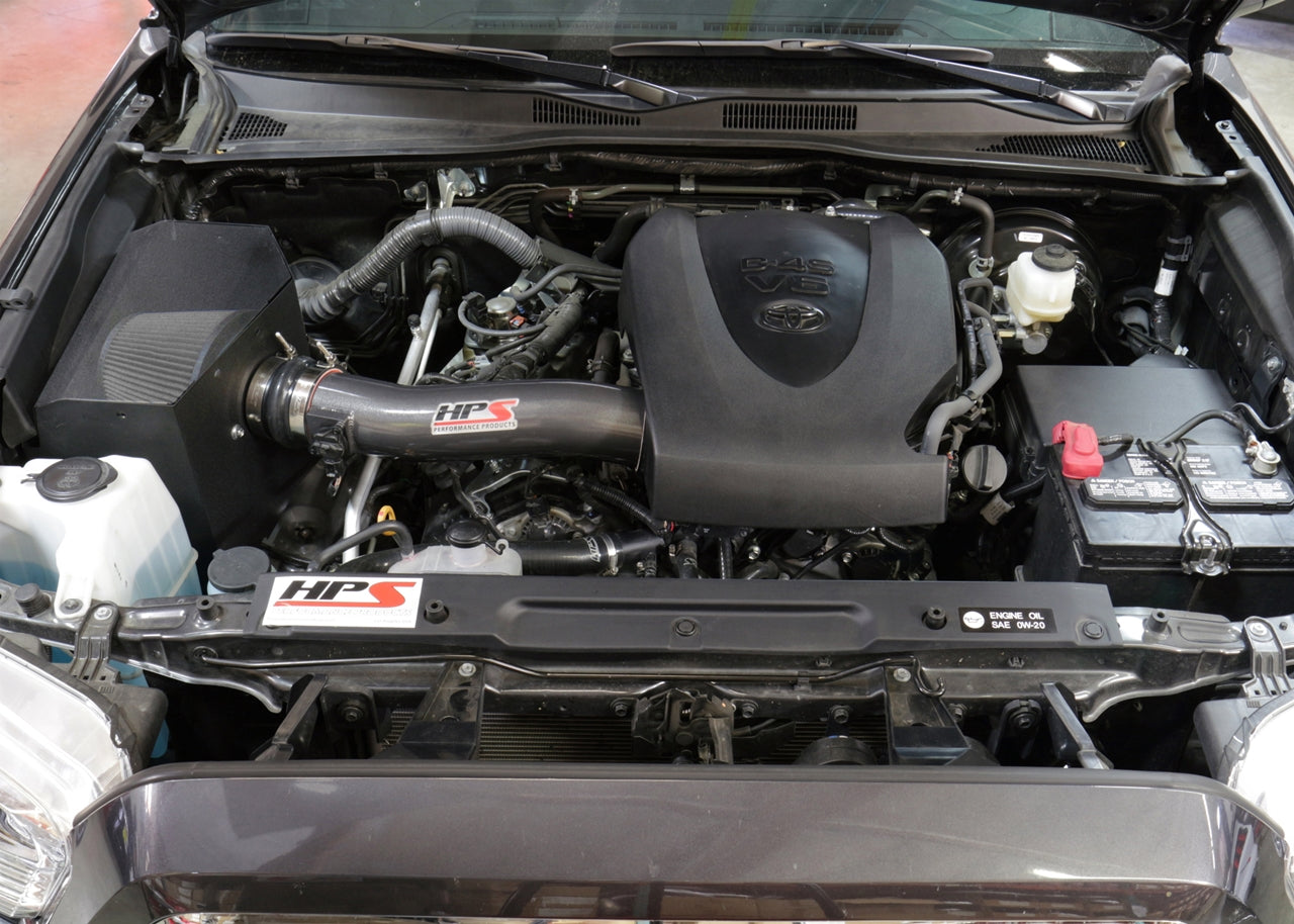 HPS Performance Air Intake Kit With Heat Shield 827-595GM Gunmetal - 827-595GM