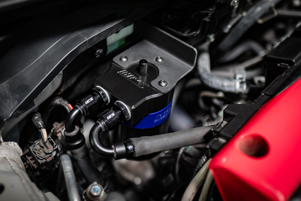 HPS Performance Oil Catch Can Kit 860-002BL, Blue - 860-002BL