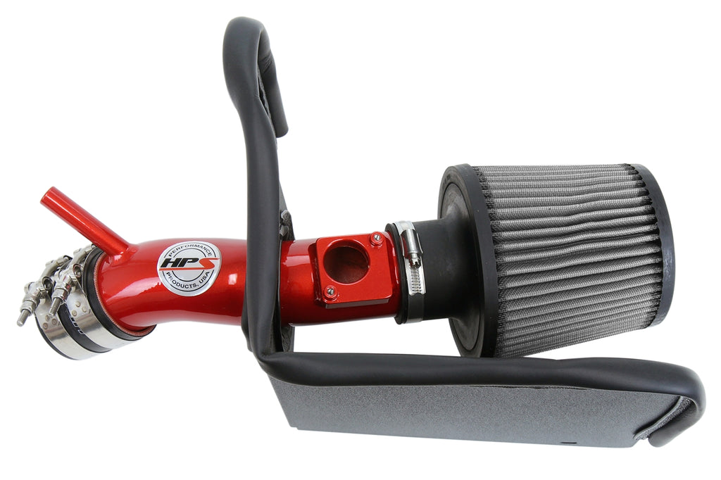 HPS Performance Air Intake Kit With Heat Shield 827-631R Red - 827-631R