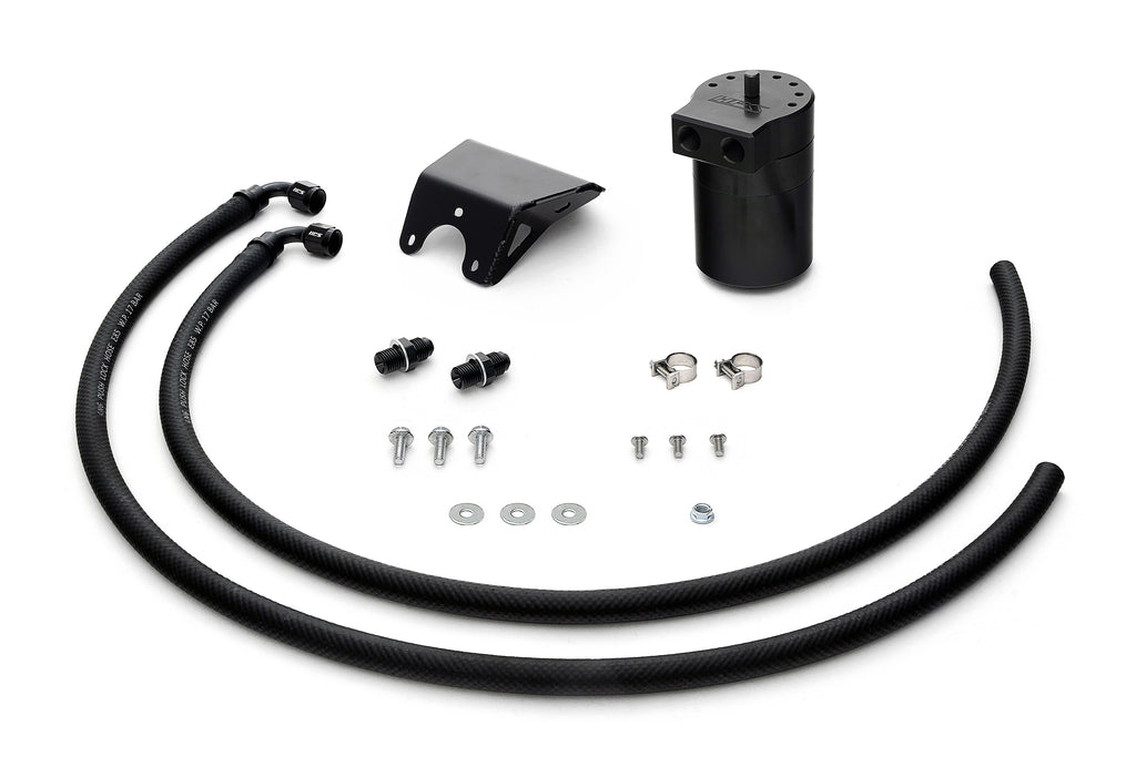 HPS Performance Oil Catch Can Kit 860-006WB, Black - 860-006WB
