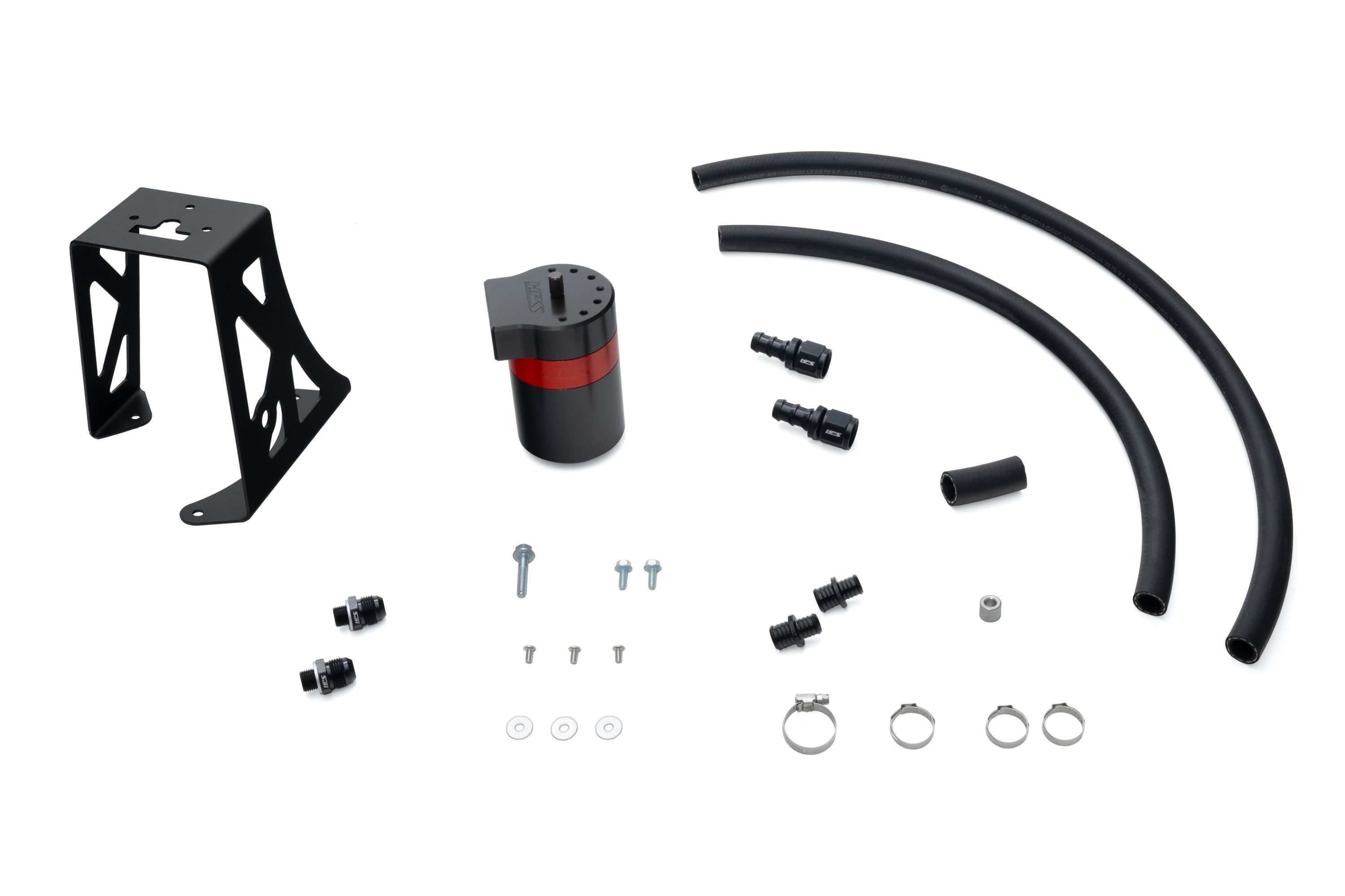HPS Performance Oil Catch Can Kit 860-032 Red - 860-032