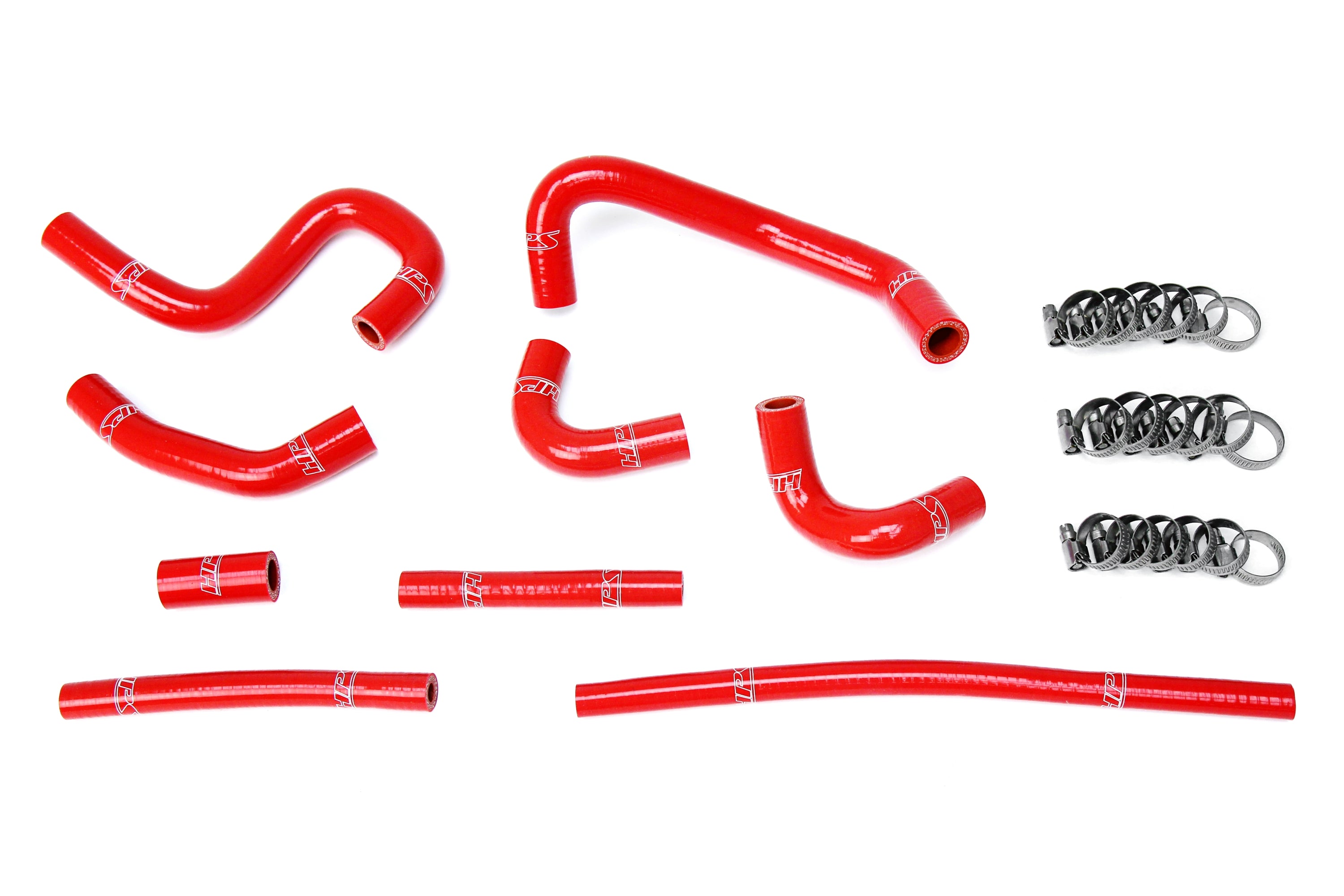 HPS Performance Hps Silicone Heater Coolant Hose Kit 57 1696 Red Red - 57-1696-RED