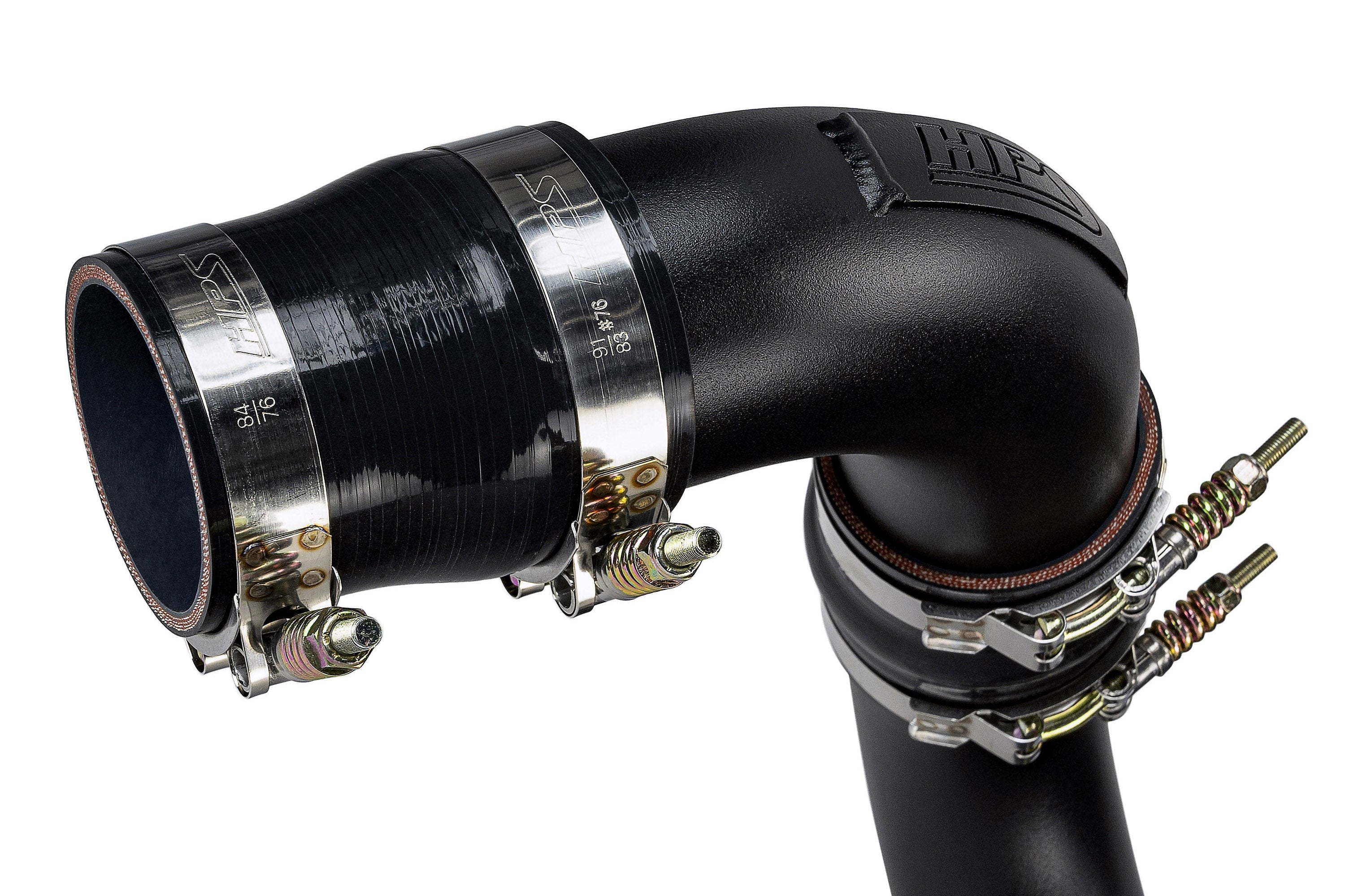 HPS Performance Hot Side Charge Pipe Kit 17-146WB Black - 17-146WB