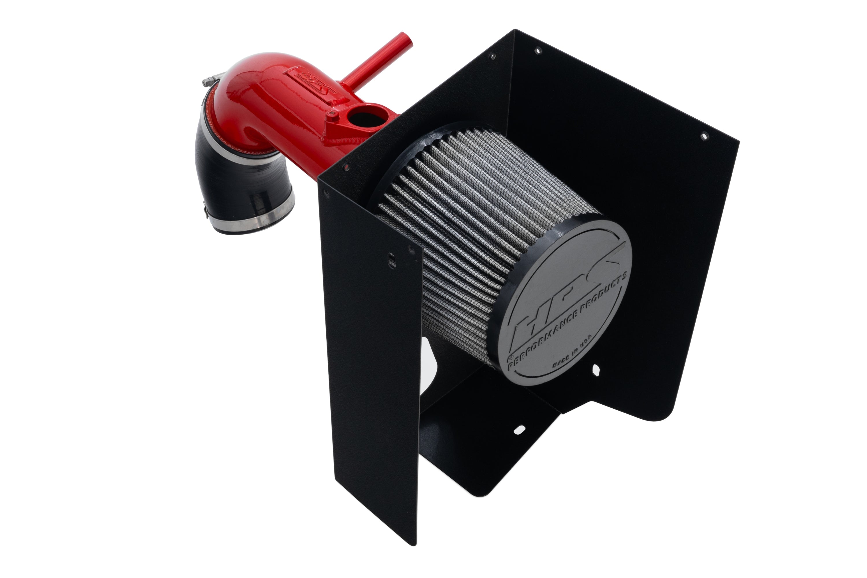 HPS Performance Air Intake Kit With Heat Shield 827-768R Red - 827-768R