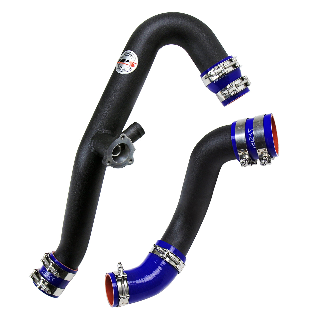 HPS Performance Hot and Cold Side Charge Pipe Kit 17-102WB Black - 17-102WB